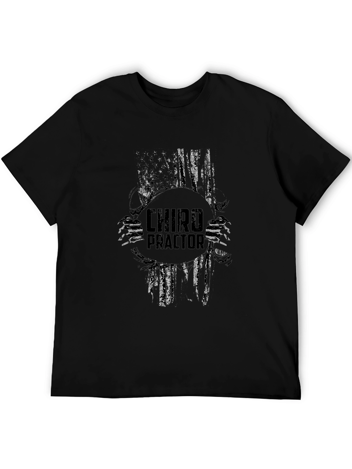Chiropractor American Flag T-Shirt