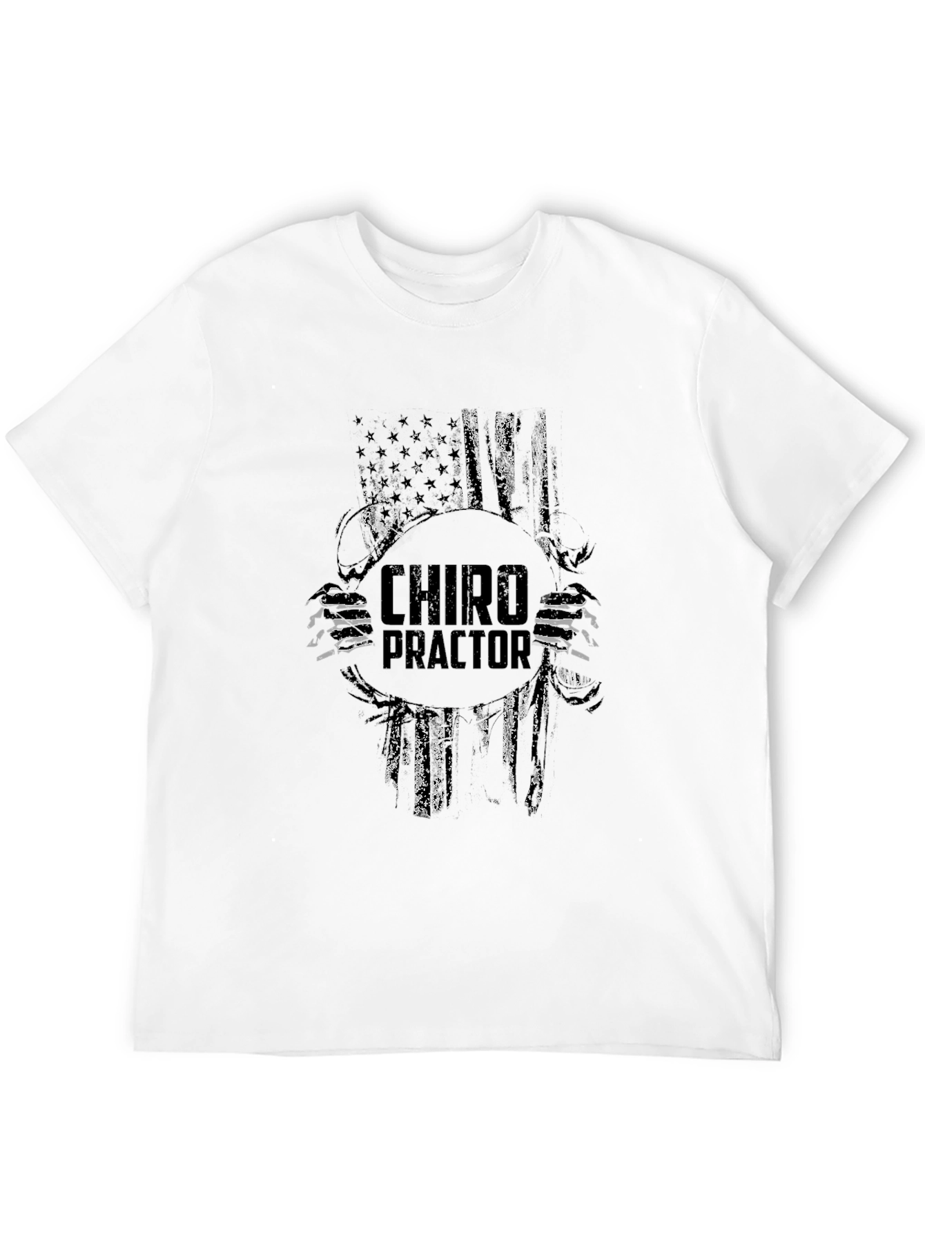 Chiropractor American Flag T-Shirt