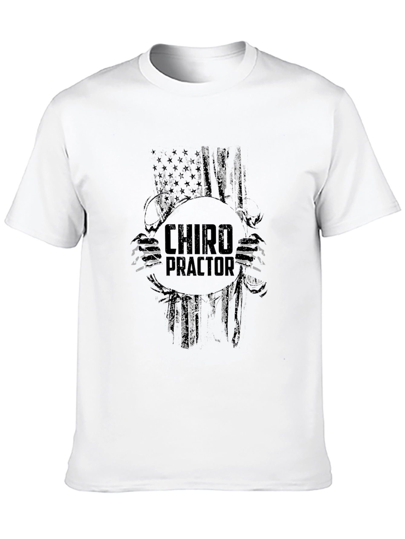 Chiropractor American Flag T-Shirt