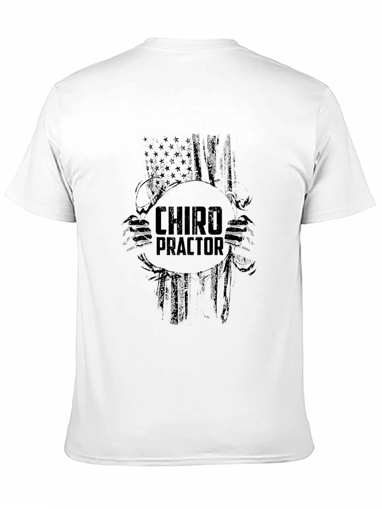 Chiropractor American Flag T-Shirt