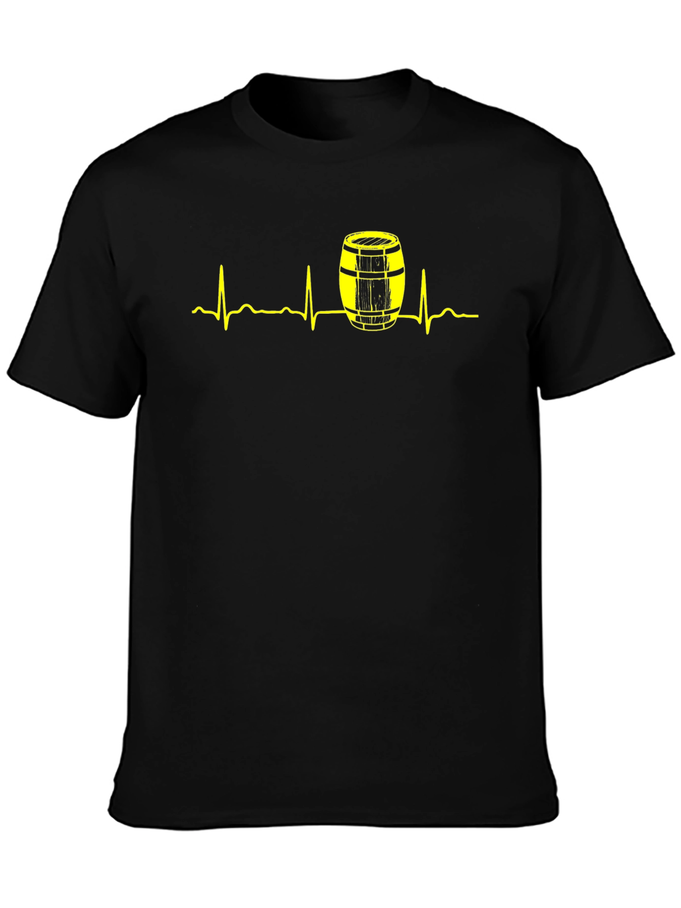 Heartbeat Barrel Graphic Tee - Black