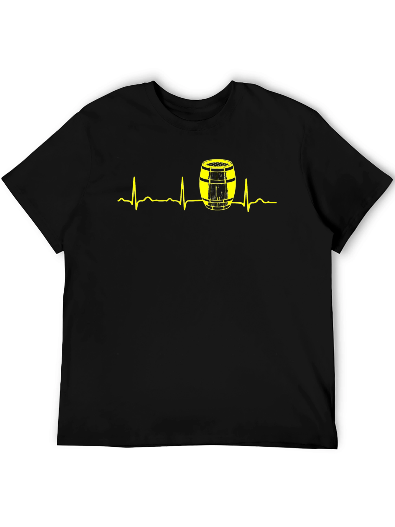 Heartbeat Barrel Graphic Tee - Black