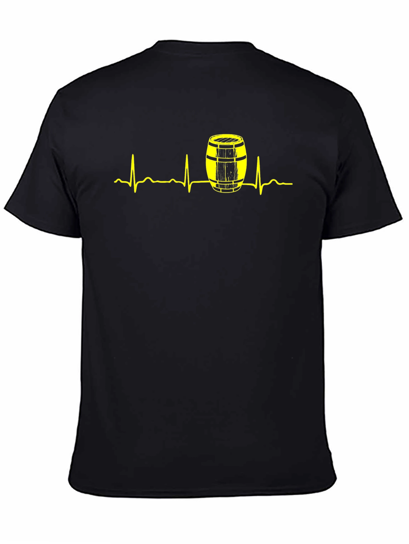 Heartbeat Barrel Graphic Tee - Black