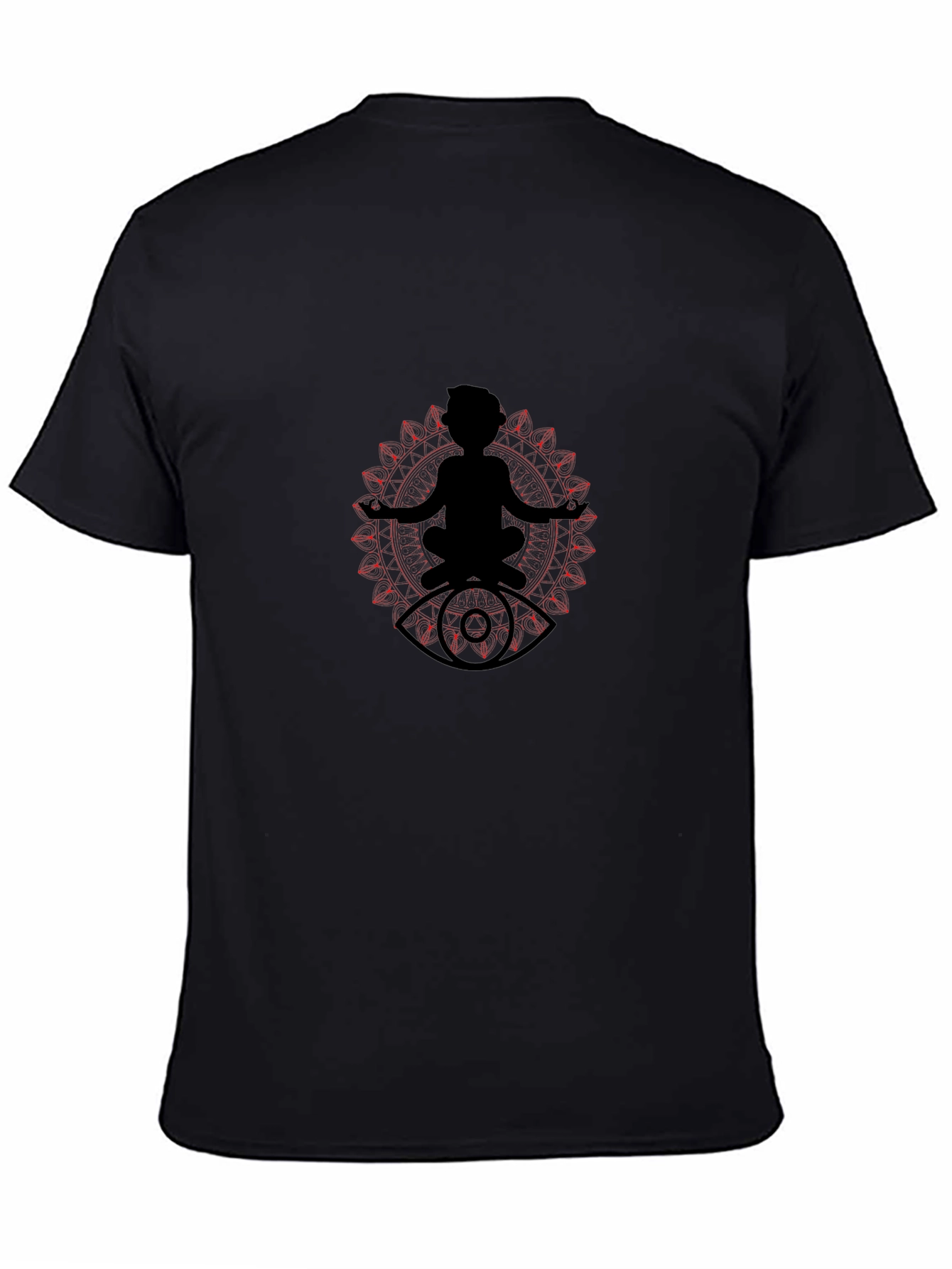 Meditative Eye T-Shirt - Black Cotton Tee