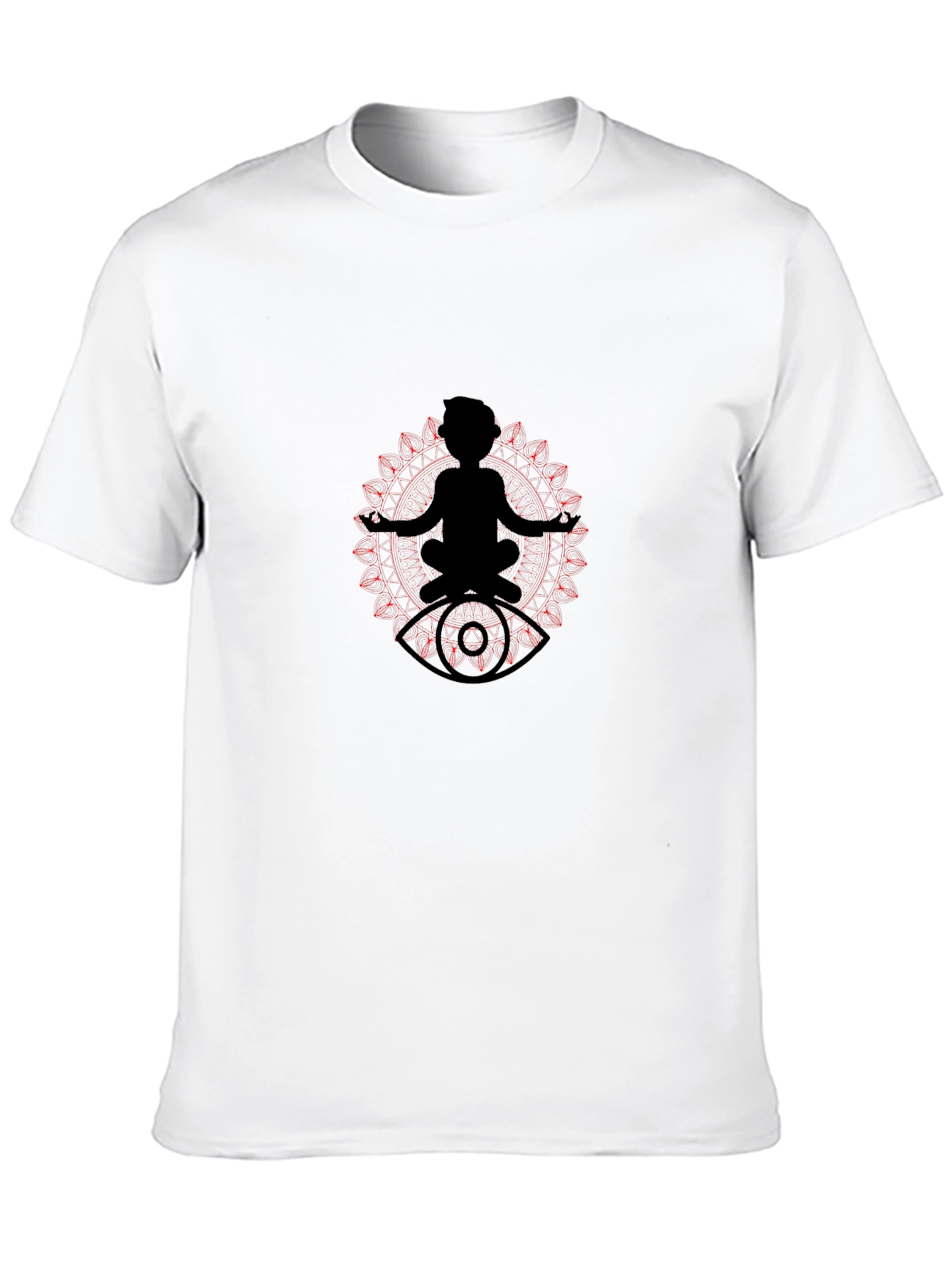 Meditative Eye T-Shirt - Black Cotton Tee
