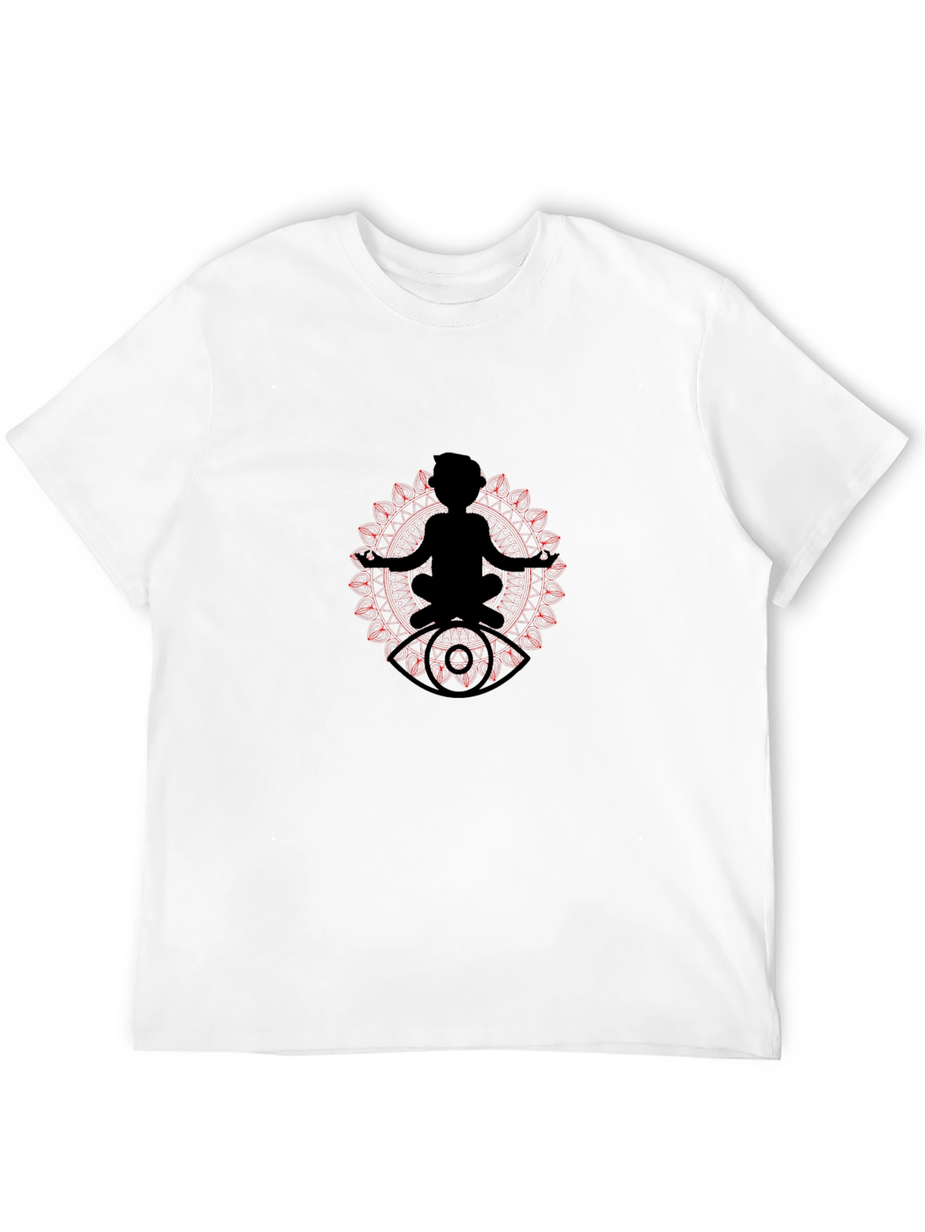 Meditative Eye T-Shirt - Black Cotton Tee