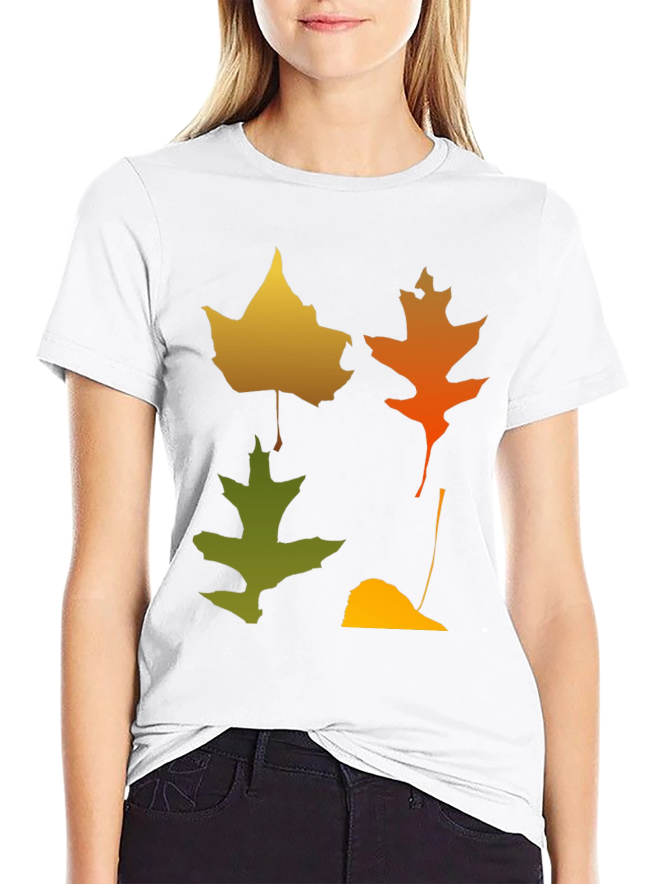 Fall Leaves Graphic Tee - Autumn Style Shirt