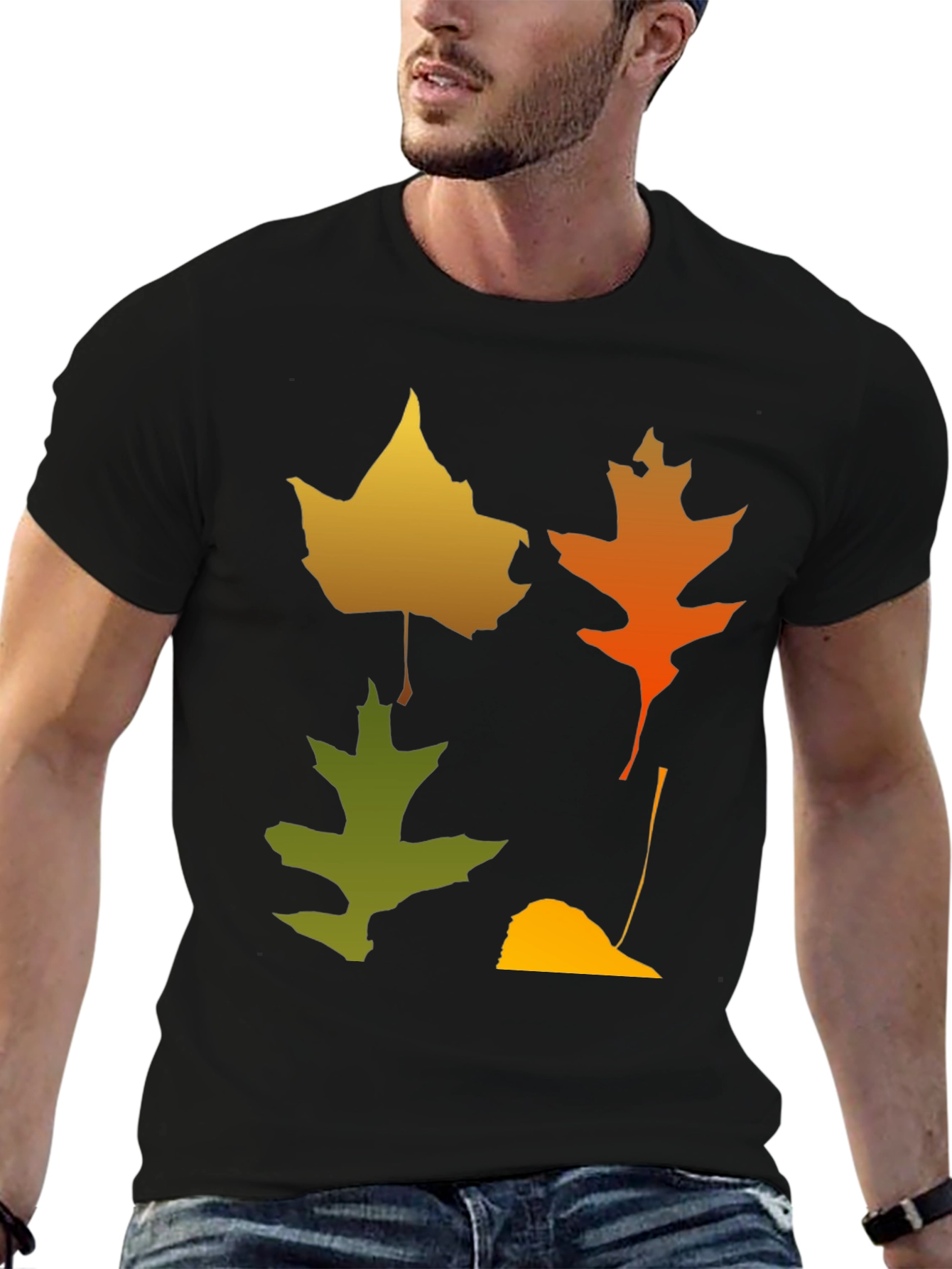 Fall Leaves Graphic Tee - Autumn Style Shirt