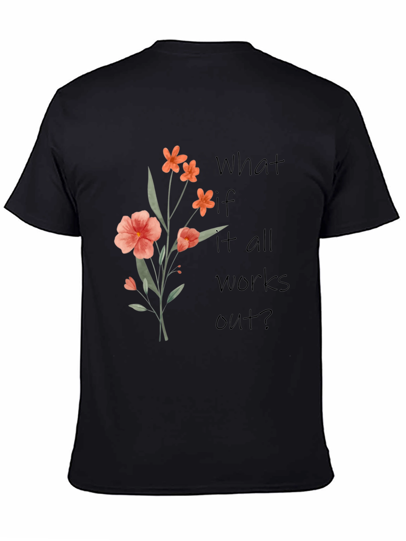 Floral Graphic T-Shirt - Positive Affirmation Tee