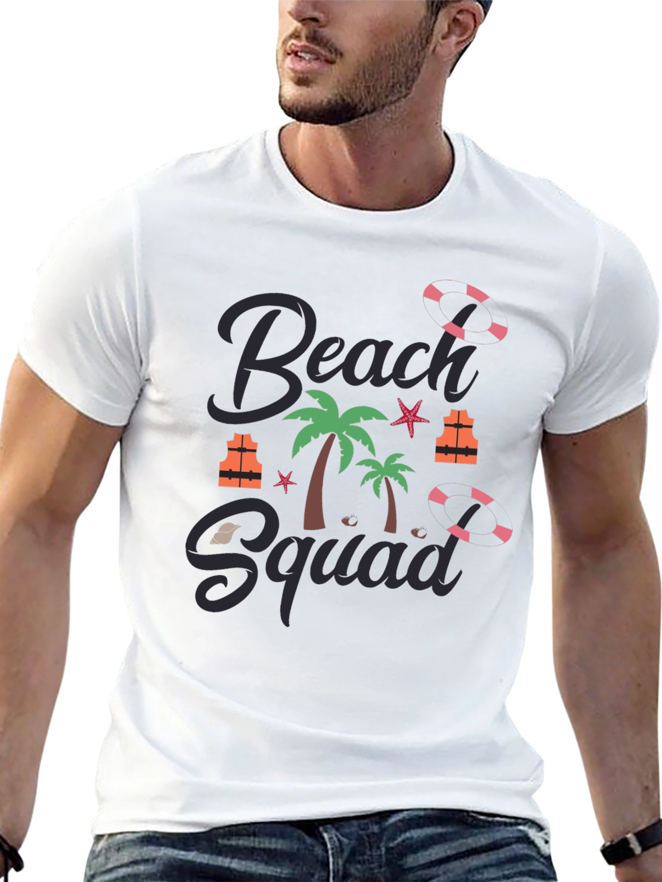 Beach Squad Graphic Tee - Summer Vacation T-Shirt