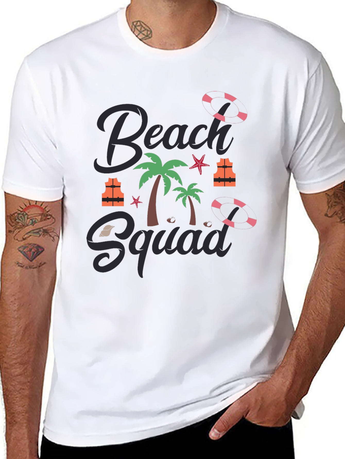 Beach Squad Graphic Tee - Summer Vacation T-Shirt