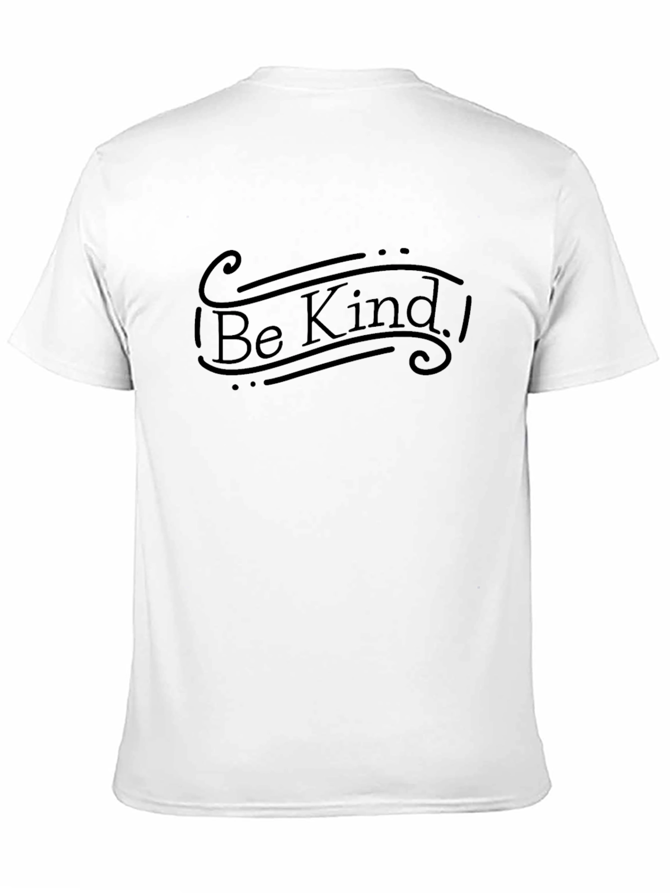 Be Kind Graphic Tee - Black Crew Neck T-Shirt