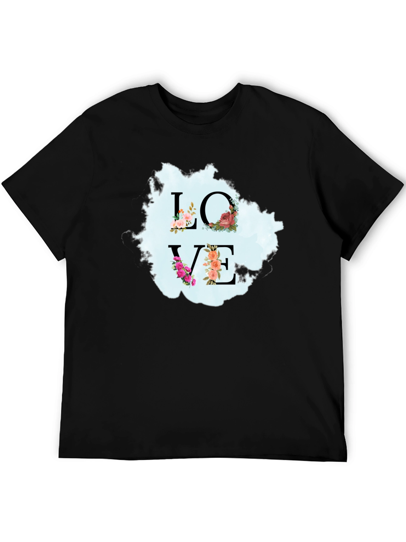Floral Love T-Shirt - Stylish Graphic Tee