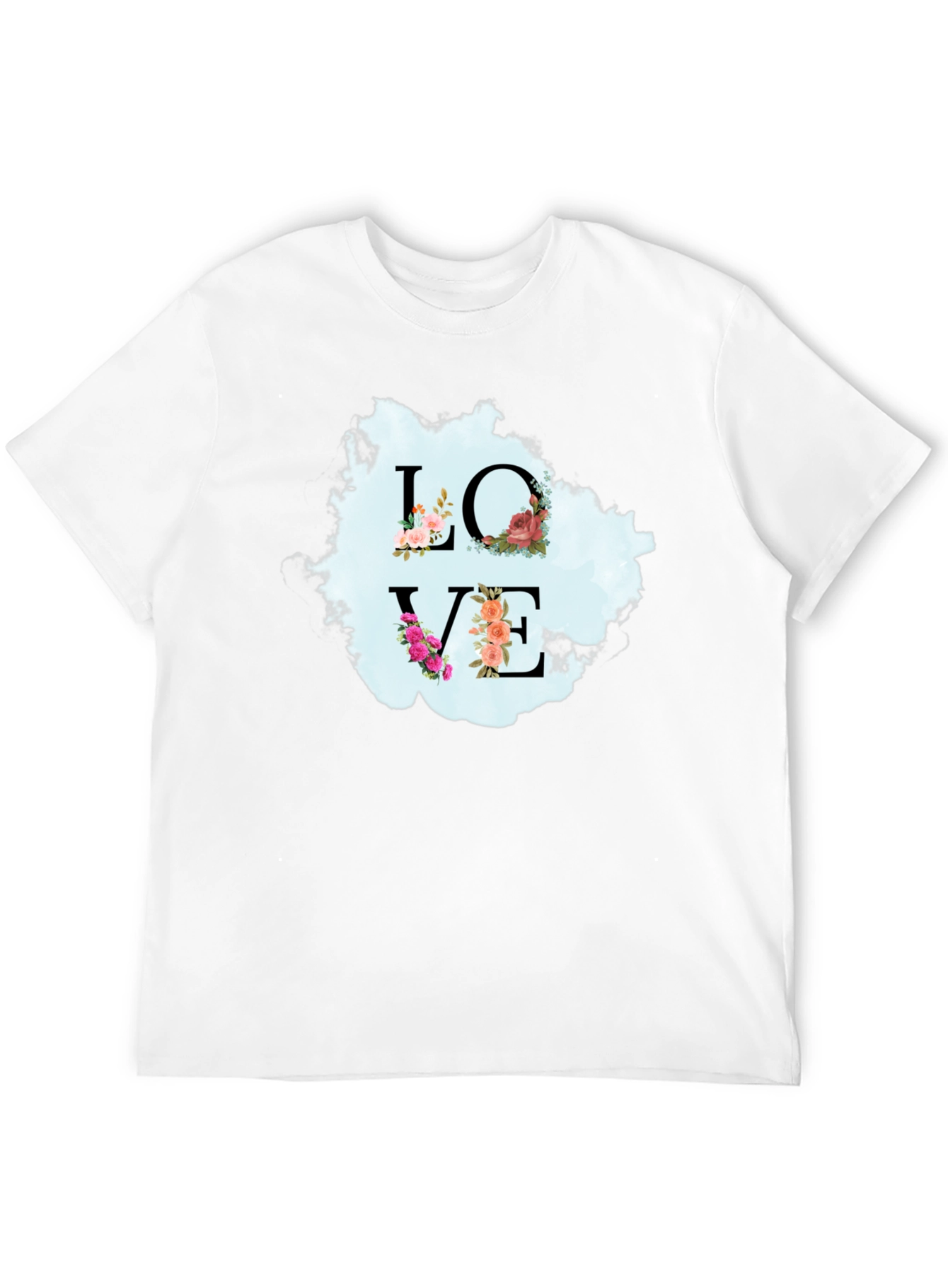 Floral Love T-Shirt - Stylish Graphic Tee