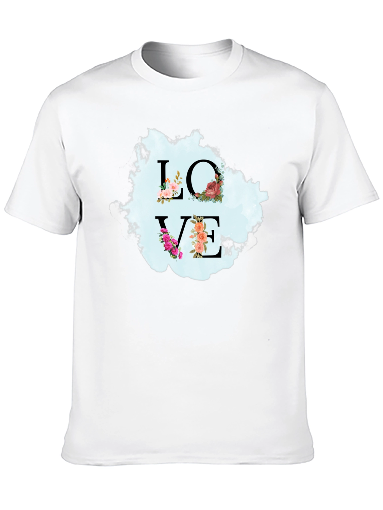 Floral Love T-Shirt - Stylish Graphic Tee