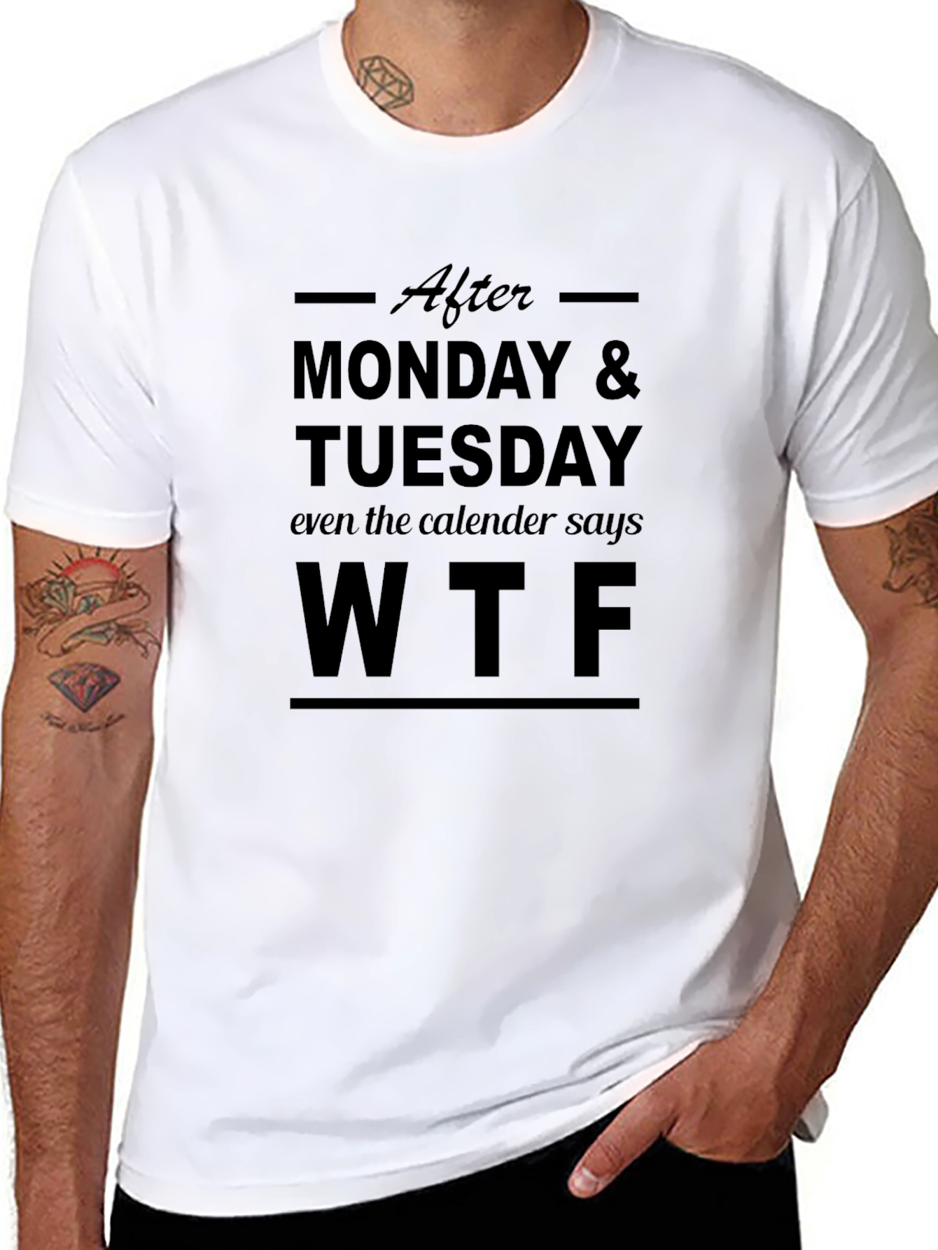 WTF Funny T-Shirt - After Monday Tuesday Tee