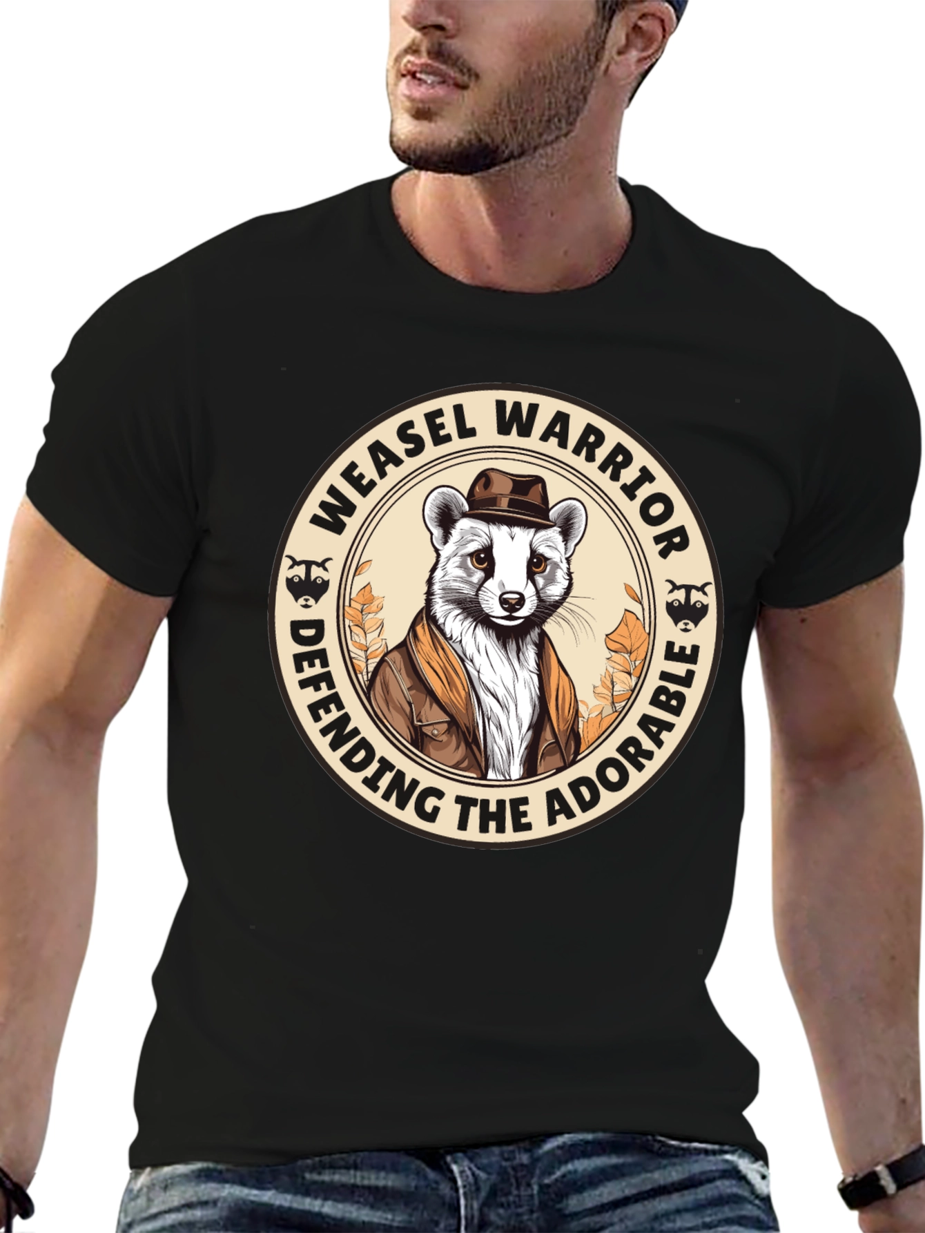 Weasel Warrior Defending The Adorable T-Shirt