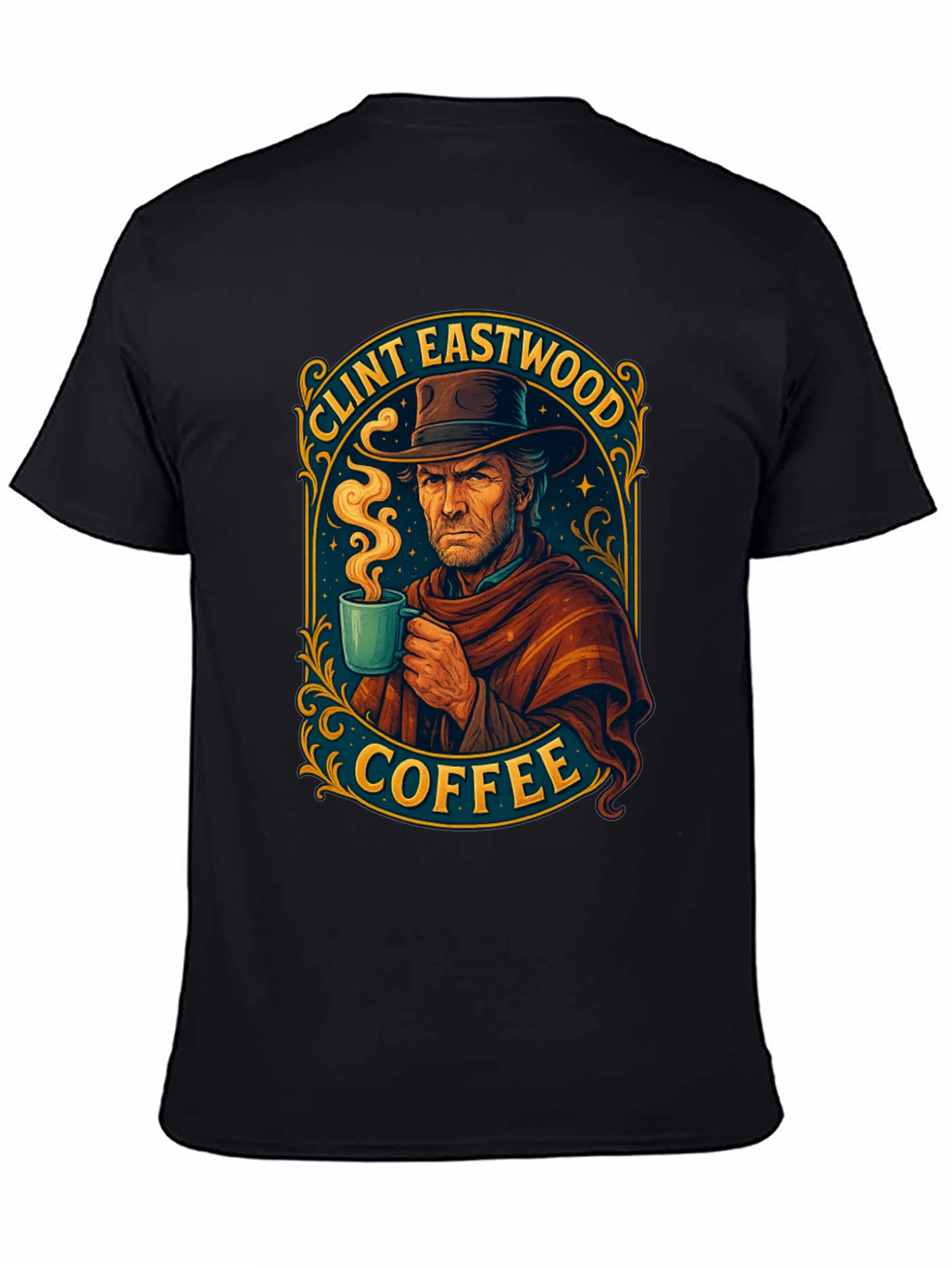Clint Eastwood Coffee T-Shirt - Unique Design