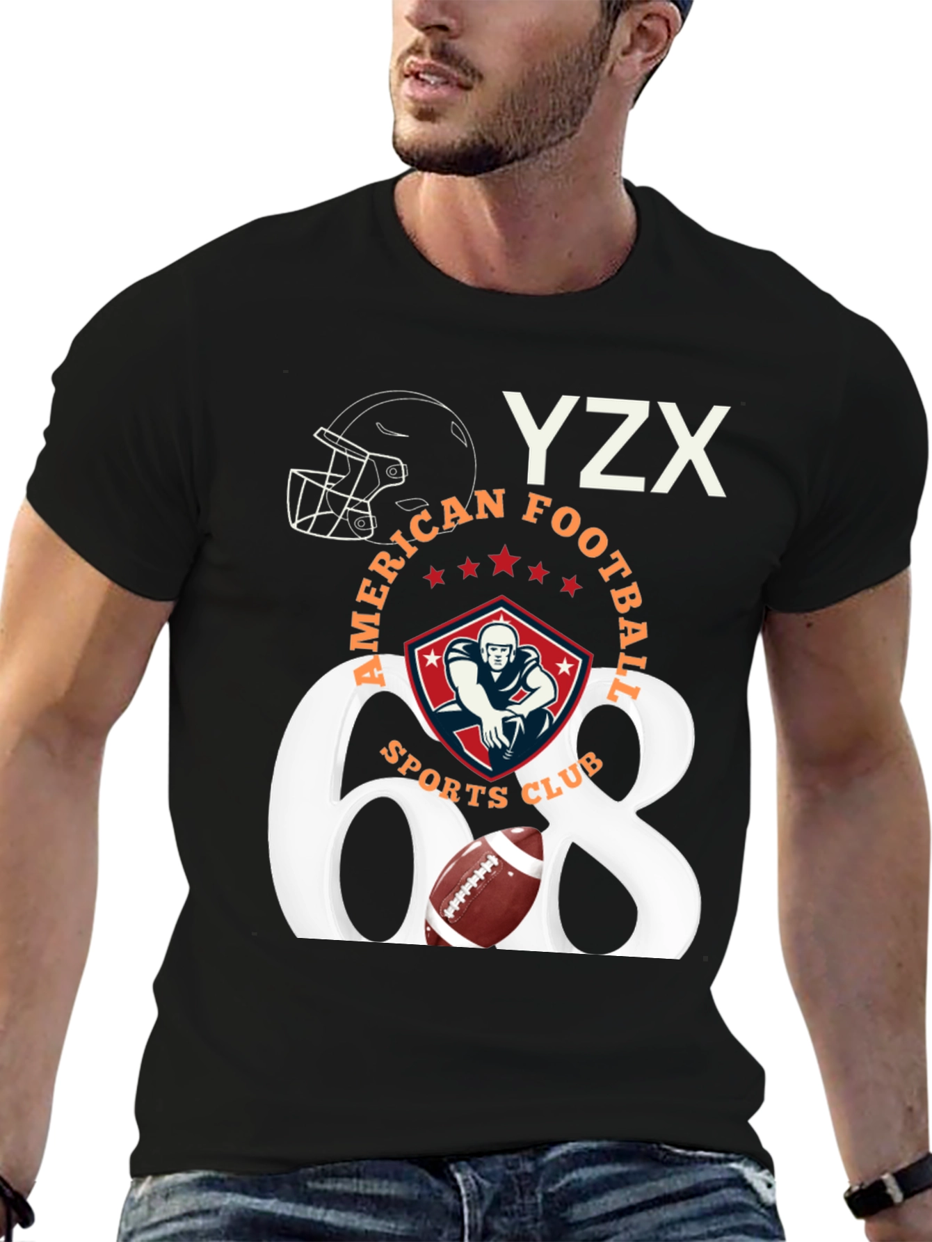 American Football Club T-Shirt - Graphic Tee