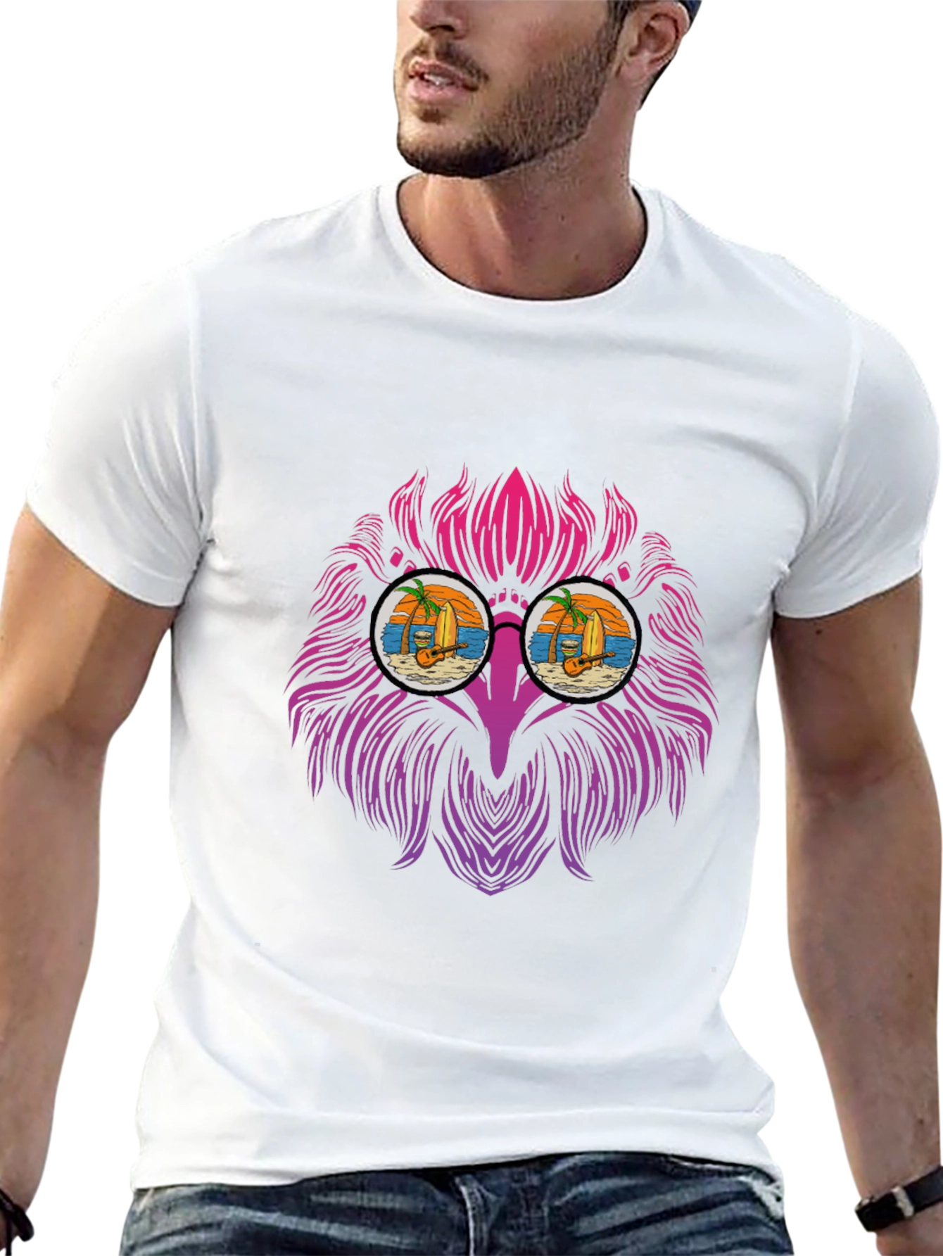 Lion Beach Vibes Tee