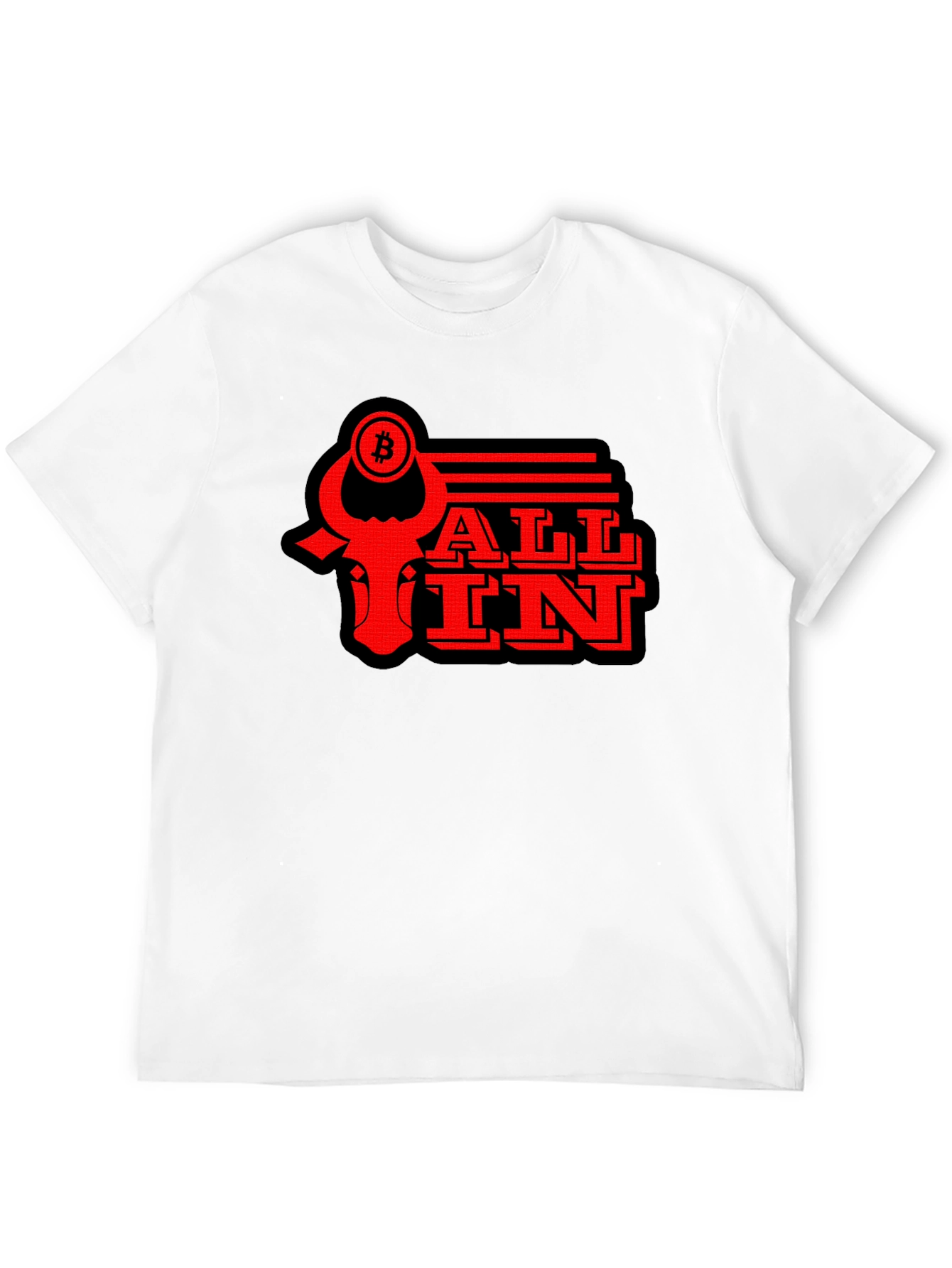 Bitcoin All In T-Shirt - Black Graphic Tee