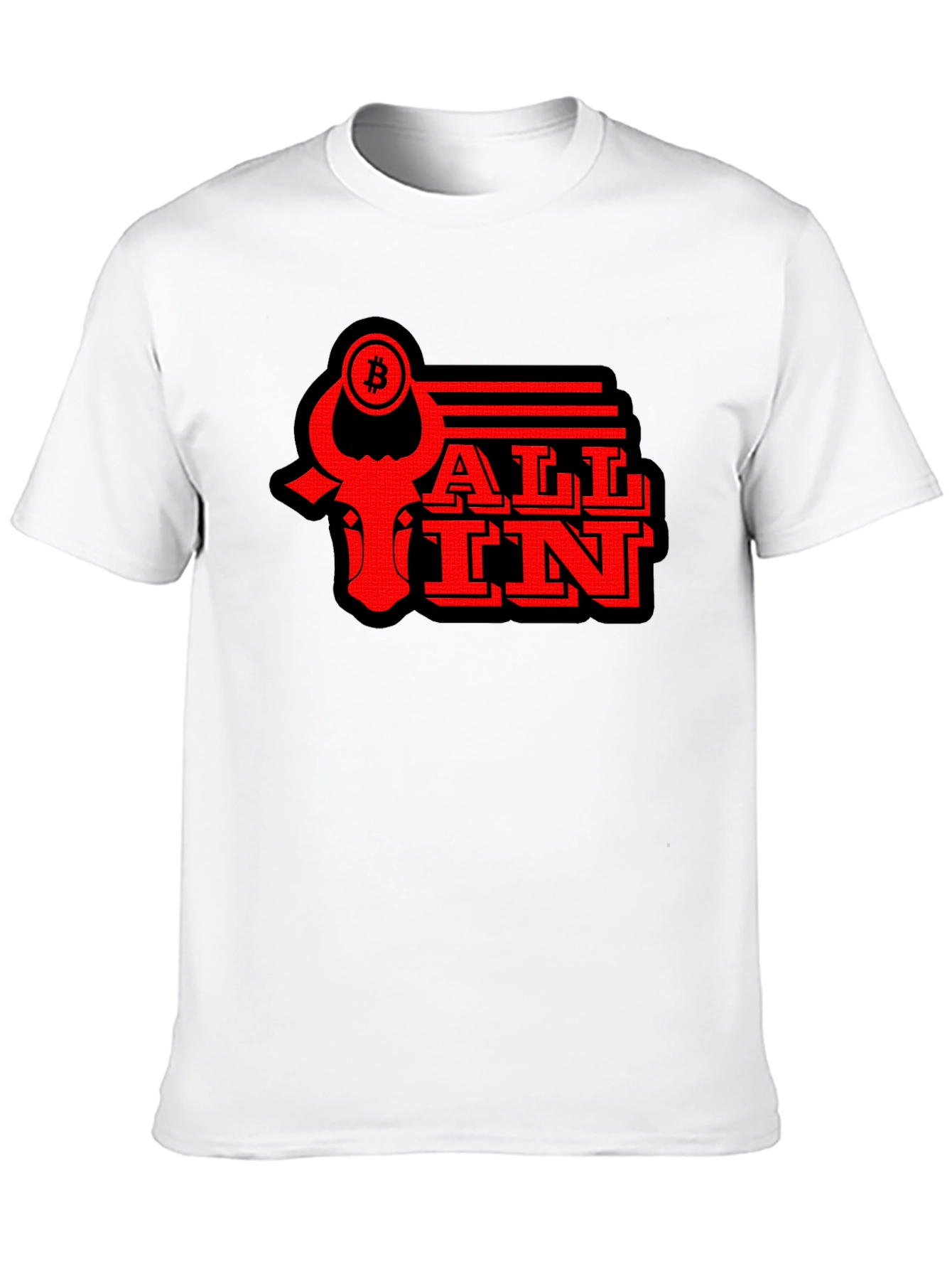 Bitcoin All In T-Shirt - Black Graphic Tee
