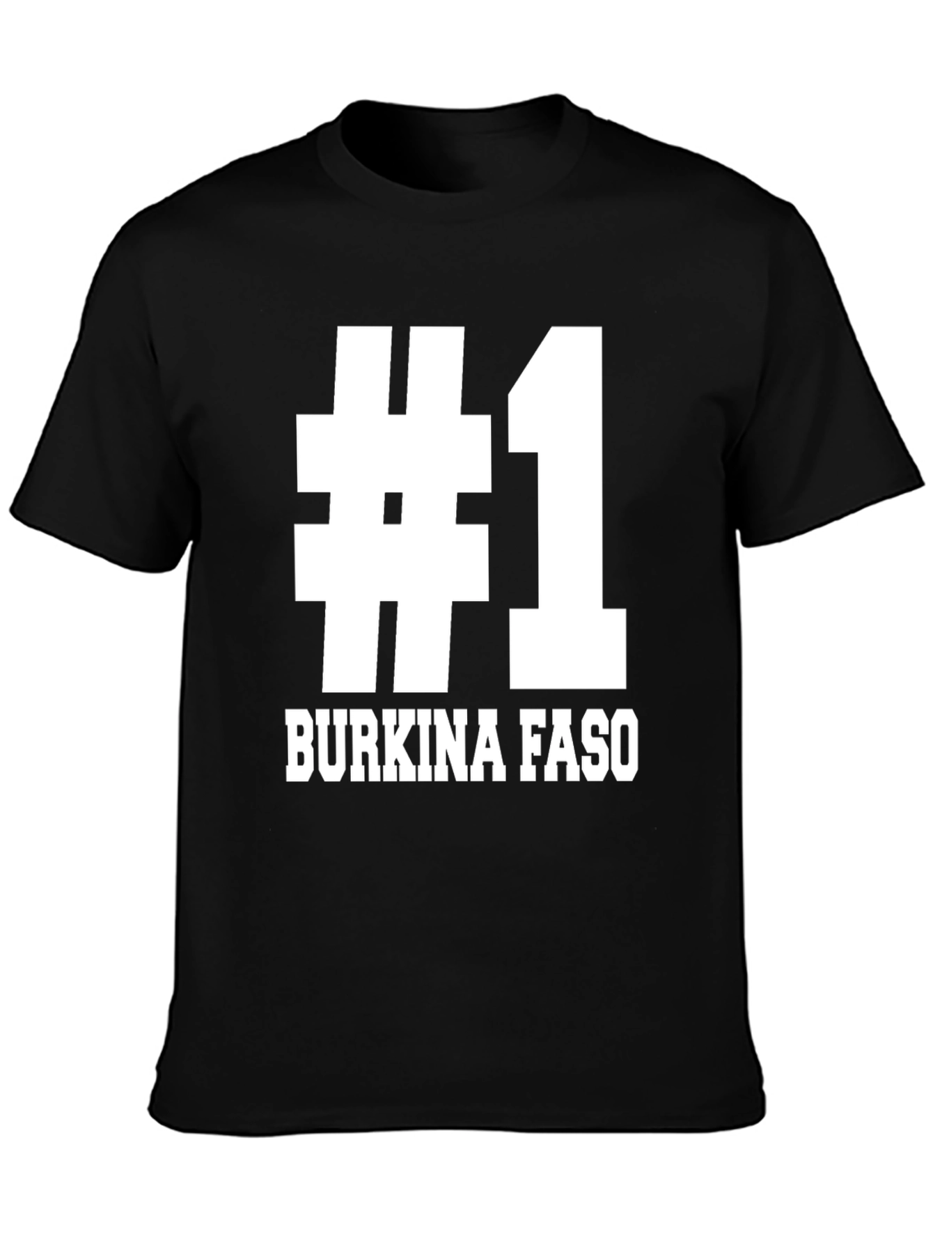 #1 Burkina Faso Black T-Shirt