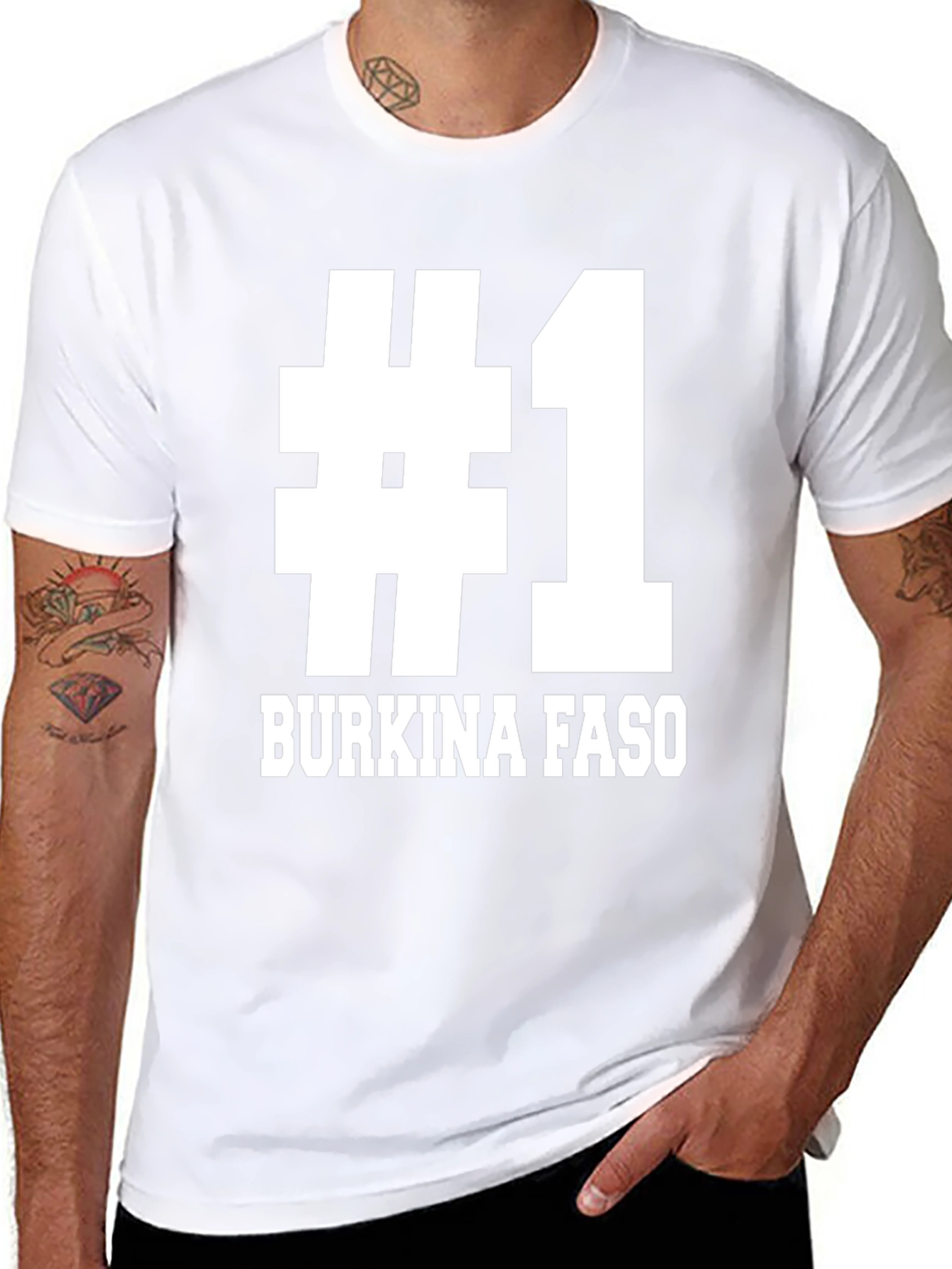 #1 Burkina Faso Black T-Shirt