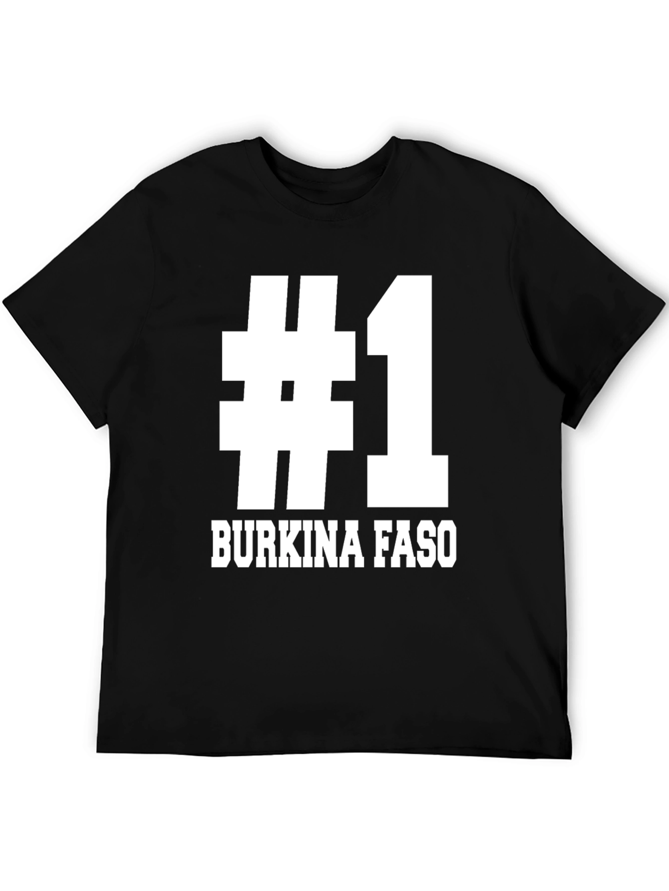 #1 Burkina Faso Black T-Shirt