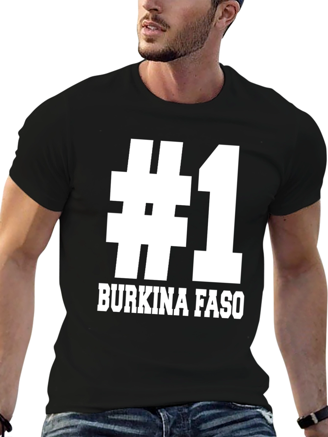 #1 Burkina Faso Black T-Shirt