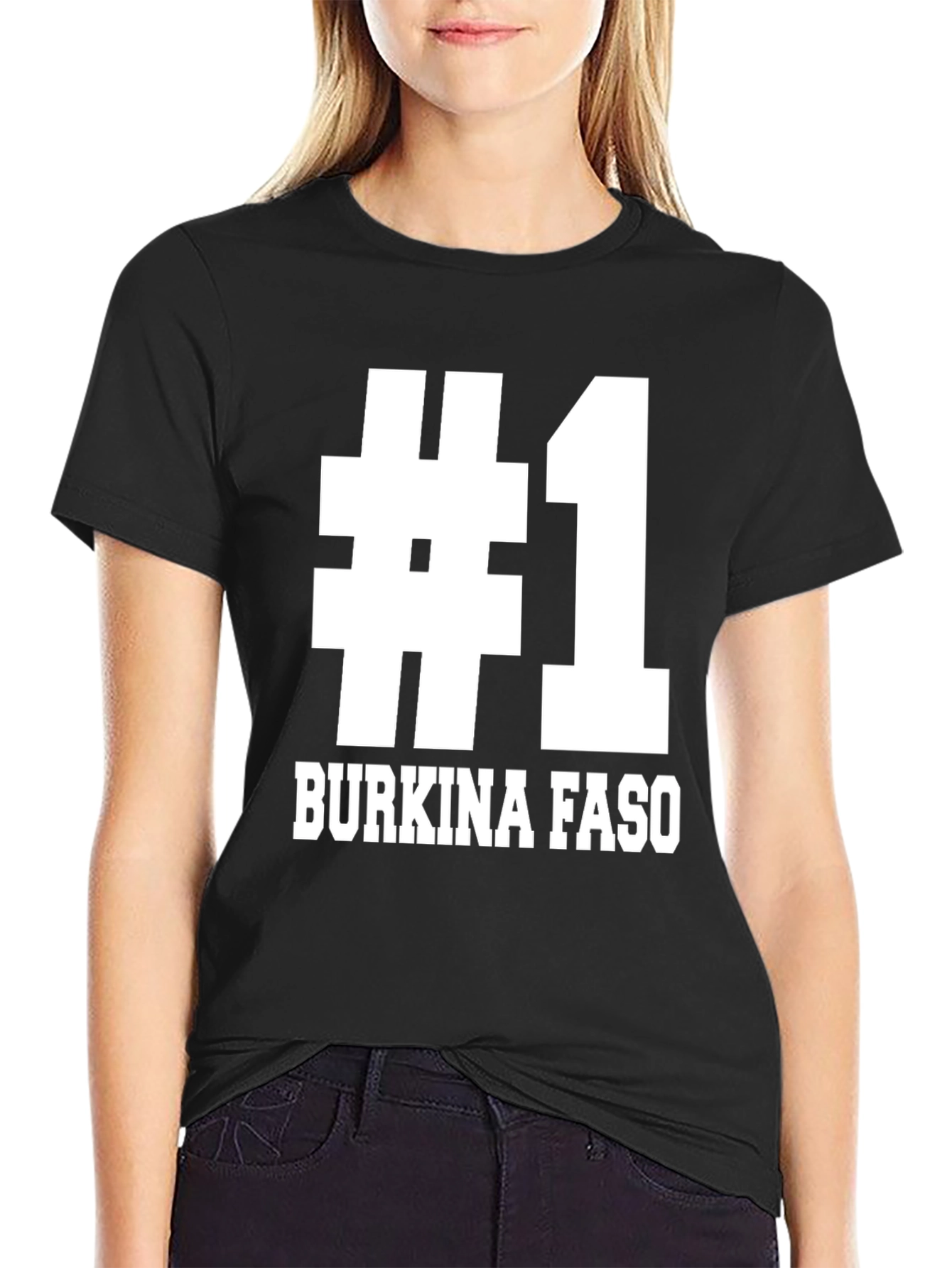 #1 Burkina Faso Black T-Shirt