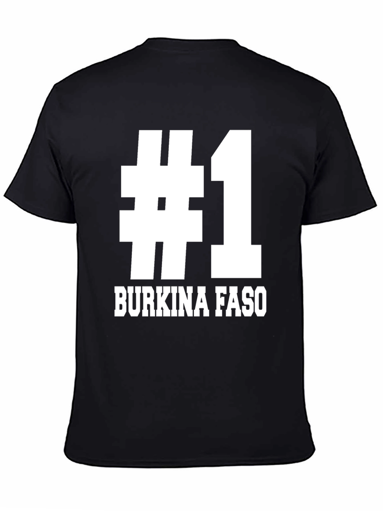 #1 Burkina Faso Black T-Shirt