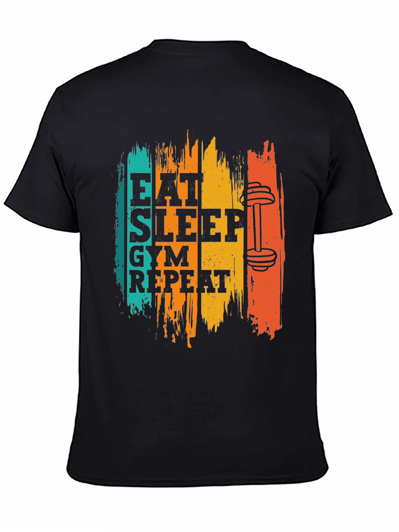 Eat Sleep Gym Repeat Graphic Tee
