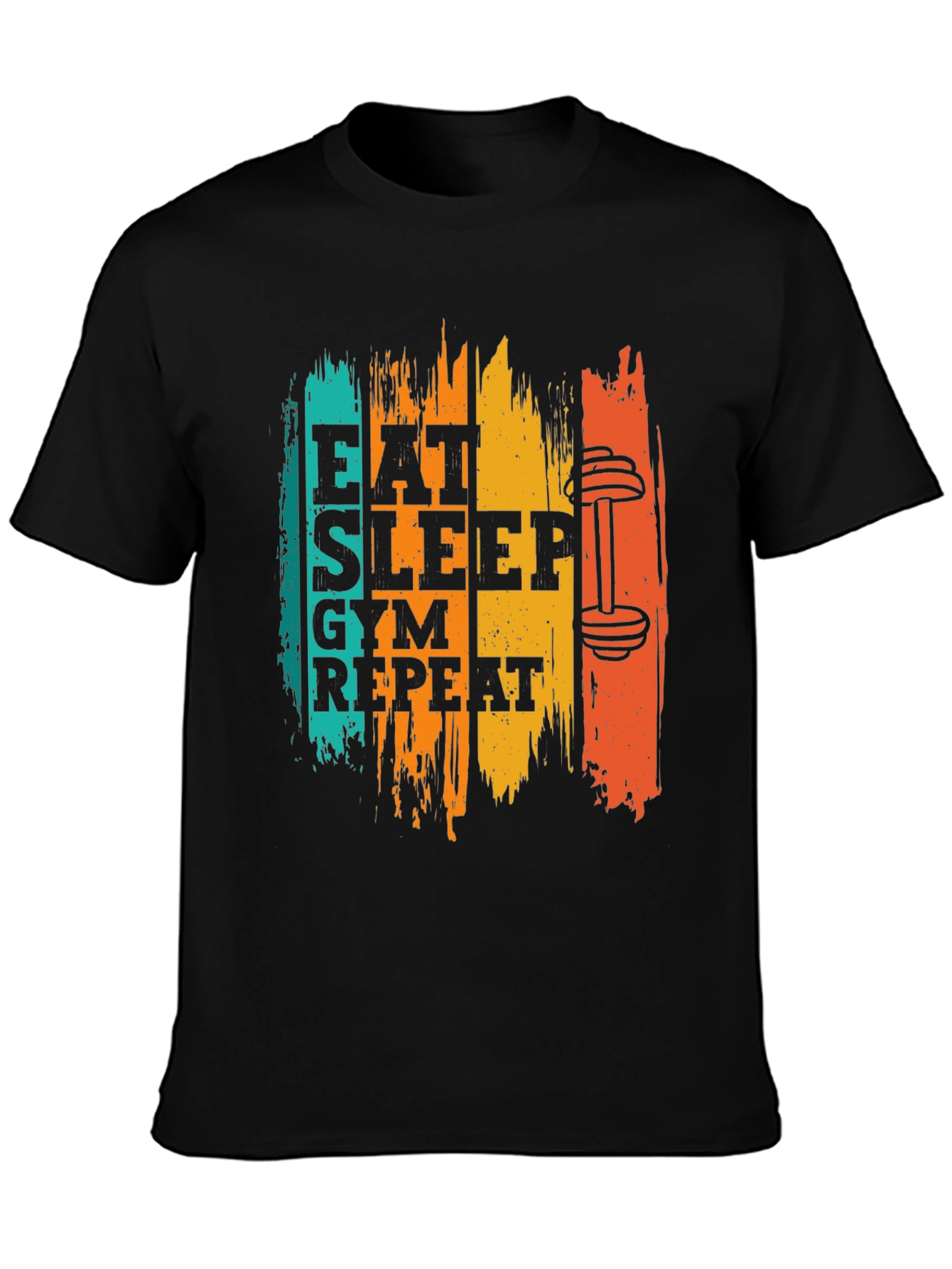 Eat Sleep Gym Repeat Graphic Tee
