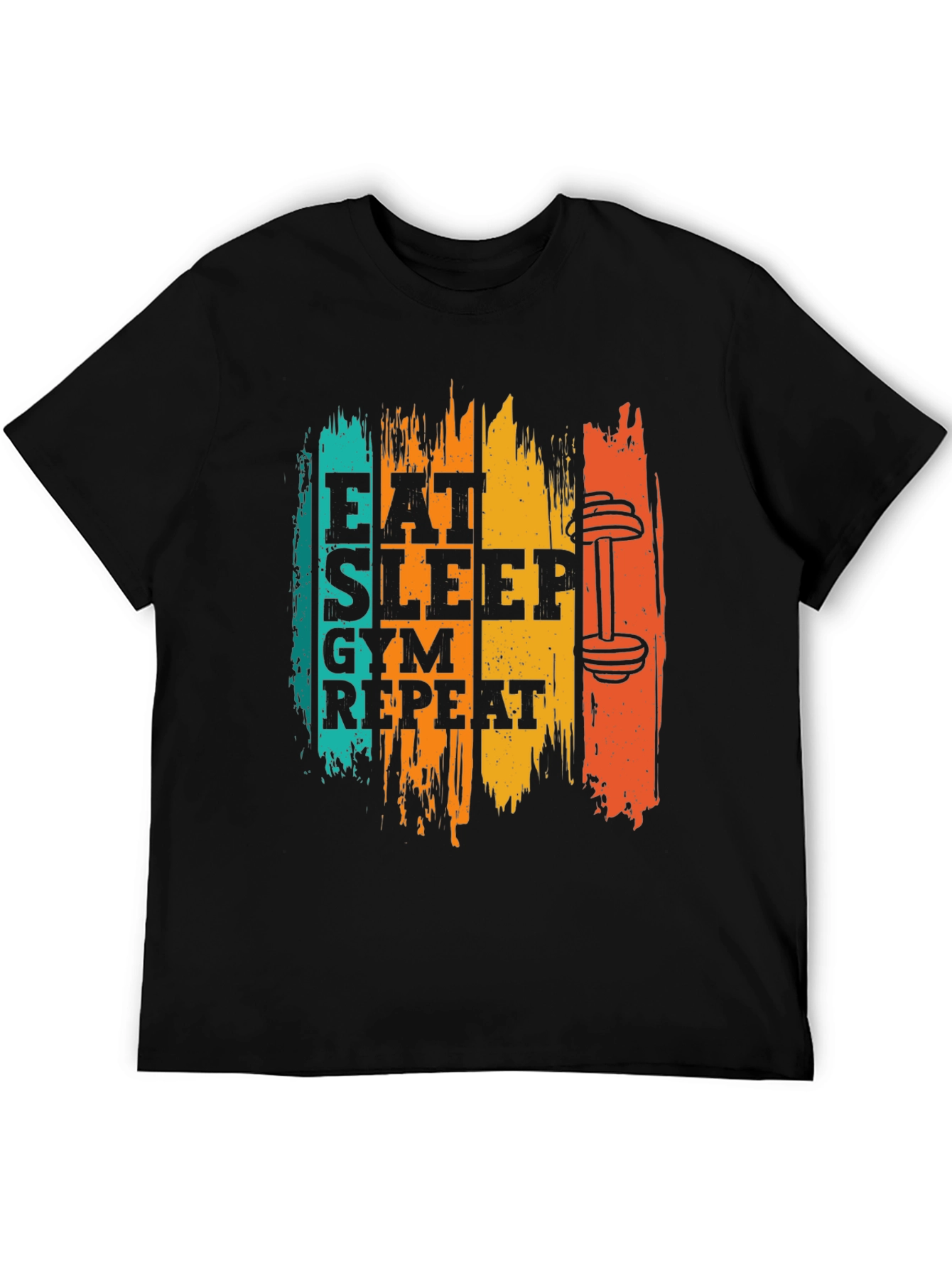 Eat Sleep Gym Repeat Graphic Tee