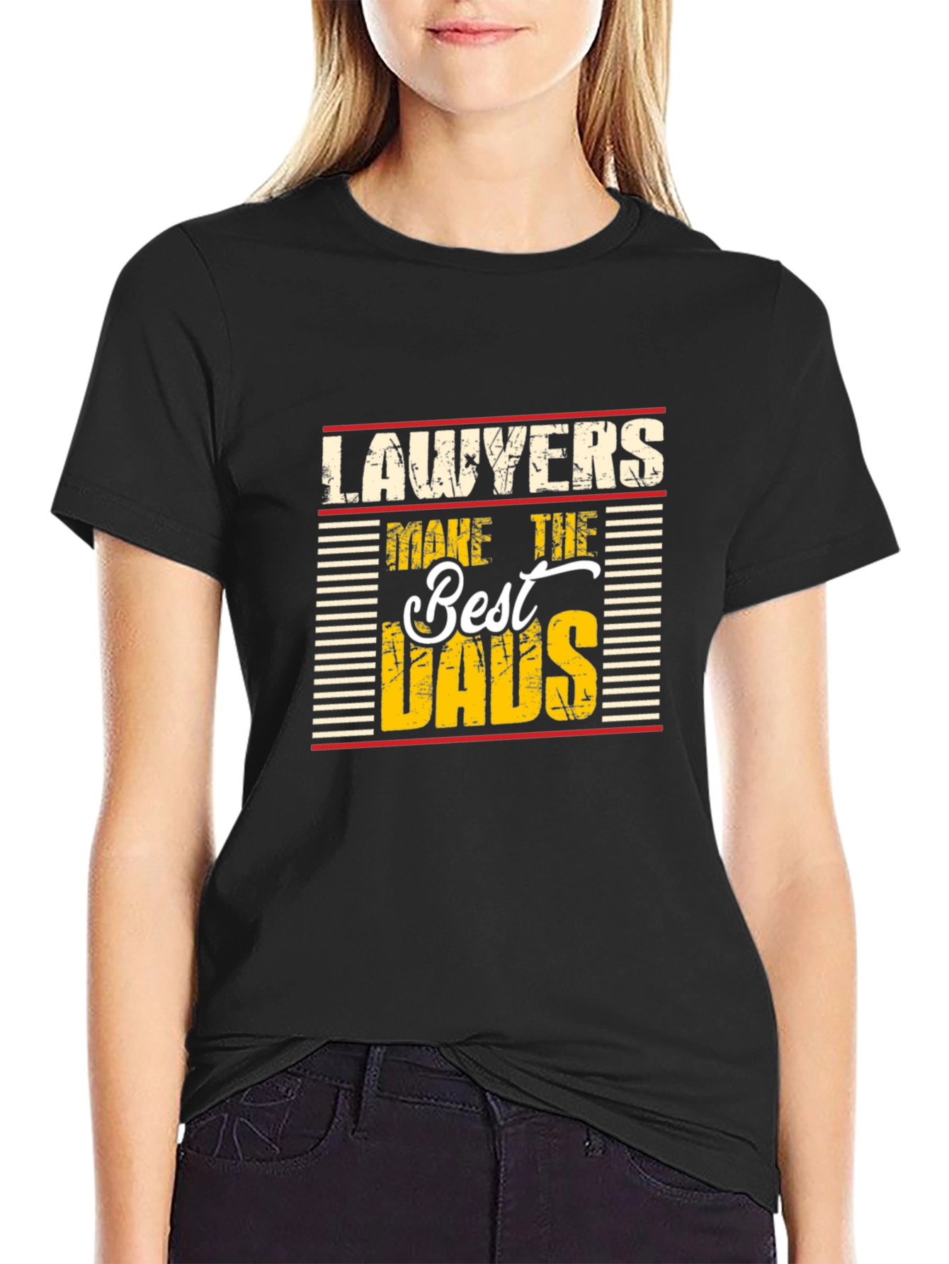 Lawyers Make The Best Dads Novelty Graphic T-Shirt