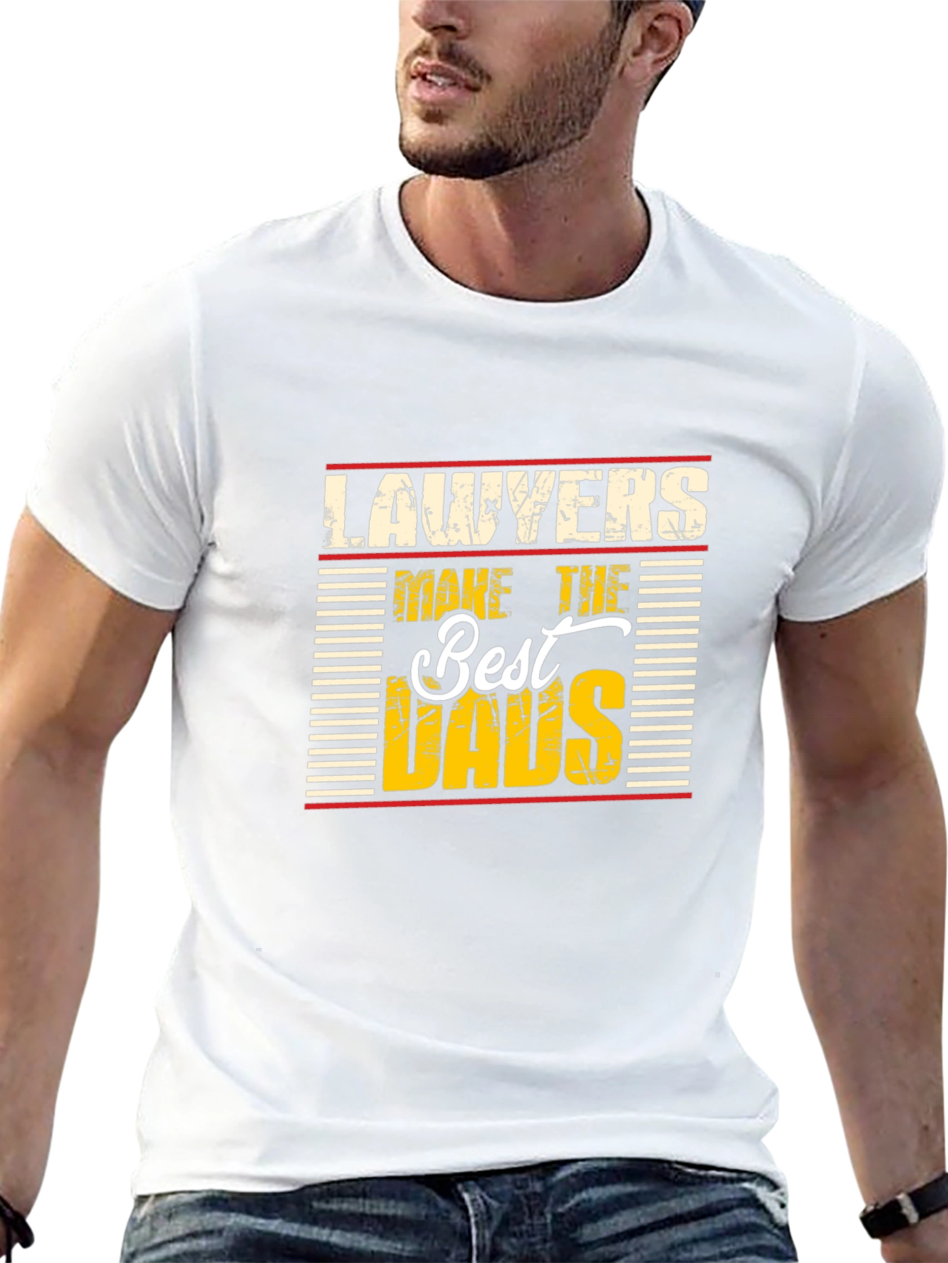 Lawyers Make The Best Dads Novelty Graphic T-Shirt