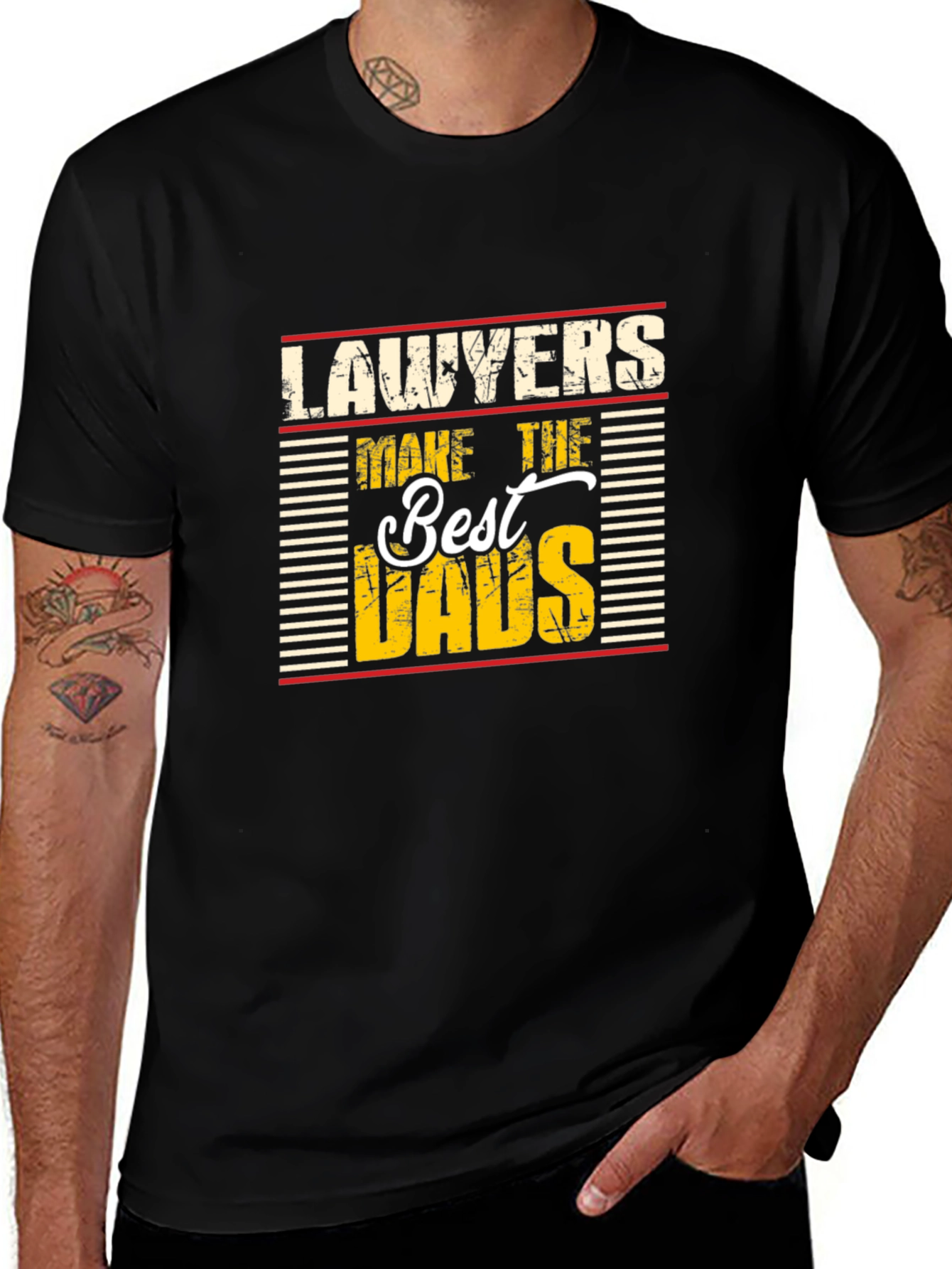 Lawyers Make The Best Dads Novelty Graphic T-Shirt