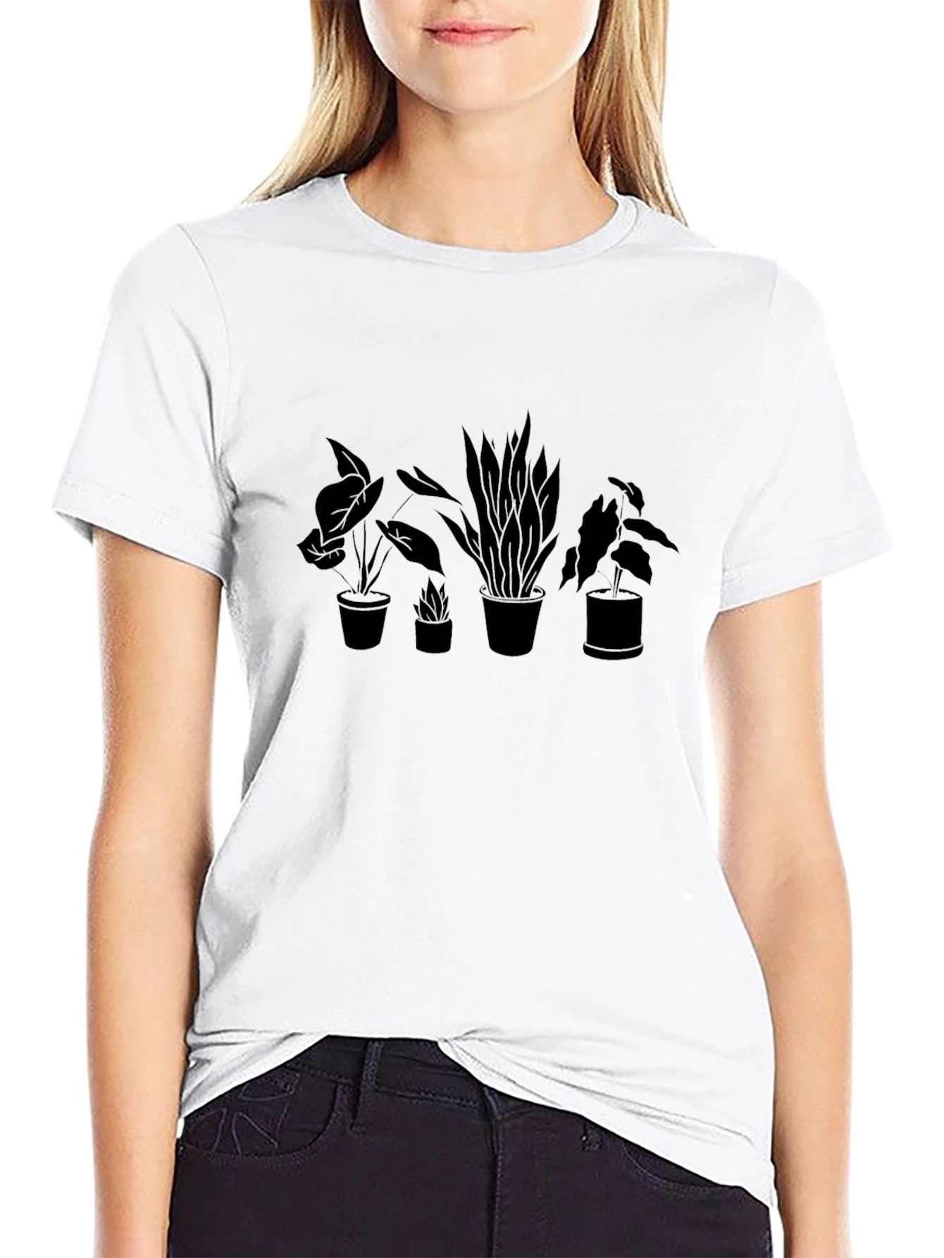 Black Plants T-Shirt