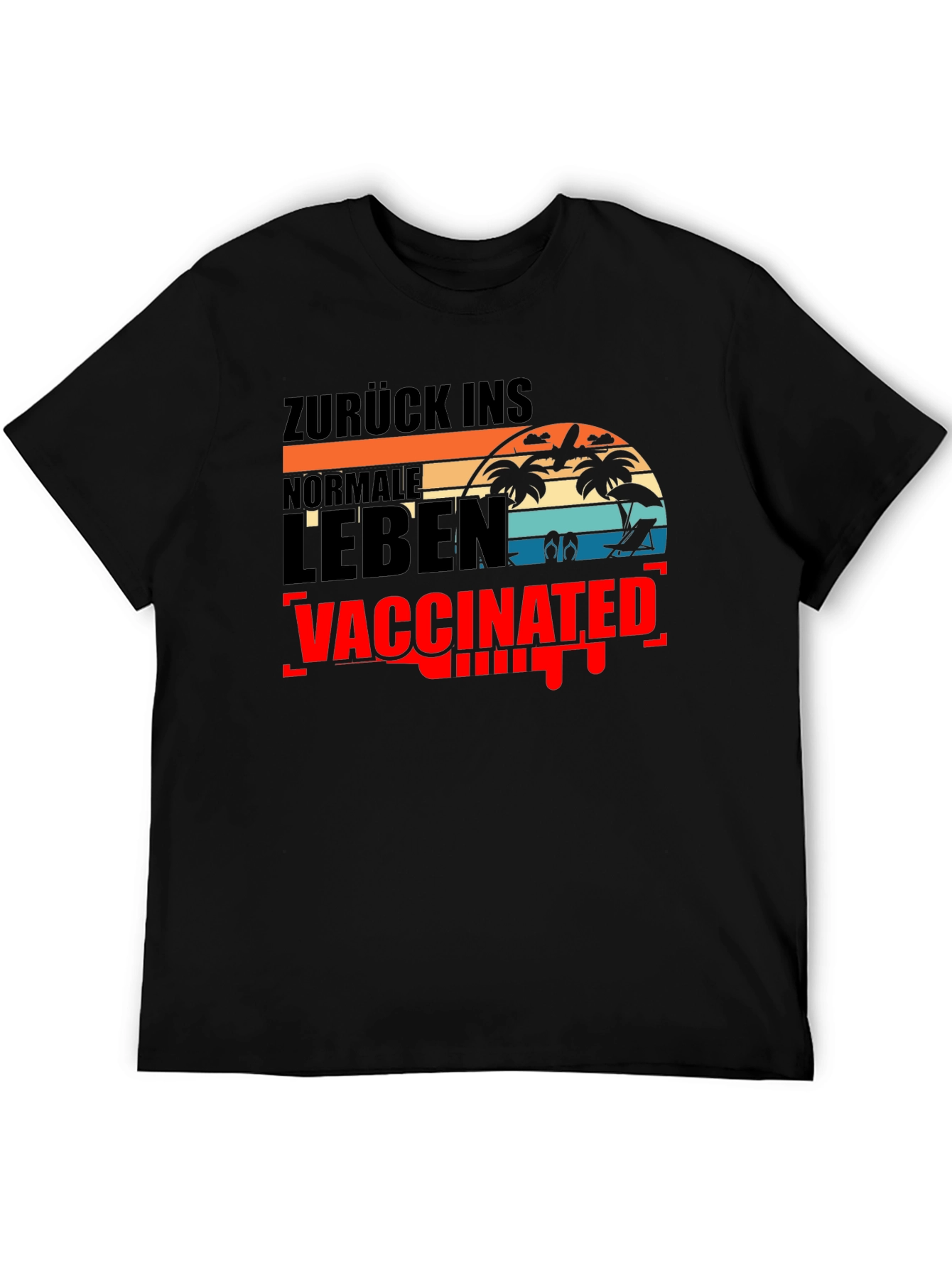 Vaccinated Normal Life Beach T-Shirt