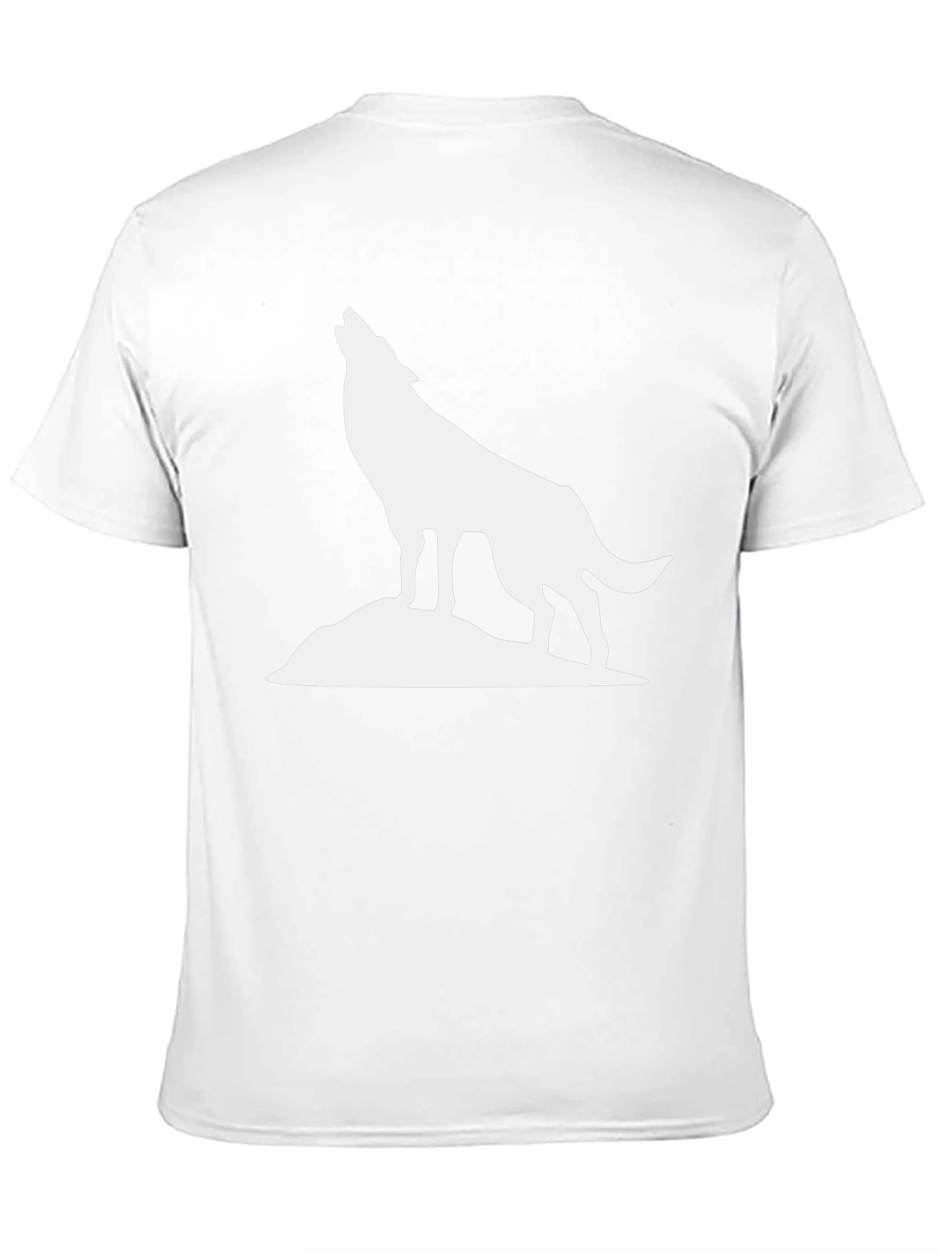 Black Wolf Howling Graphic Tee