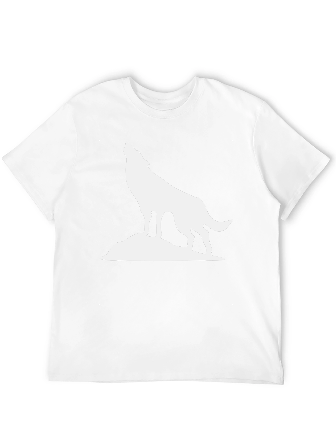 Black Wolf Howling Graphic Tee