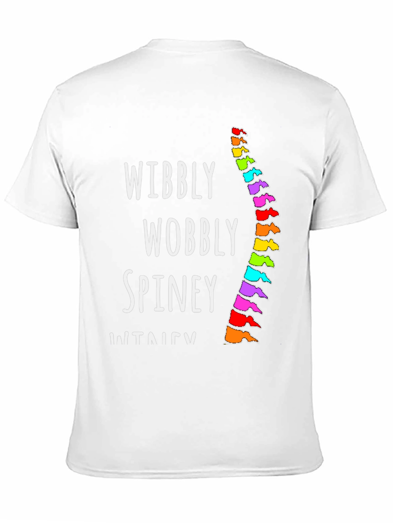 Wibbly Wobbly Spine T-Shirt - Black