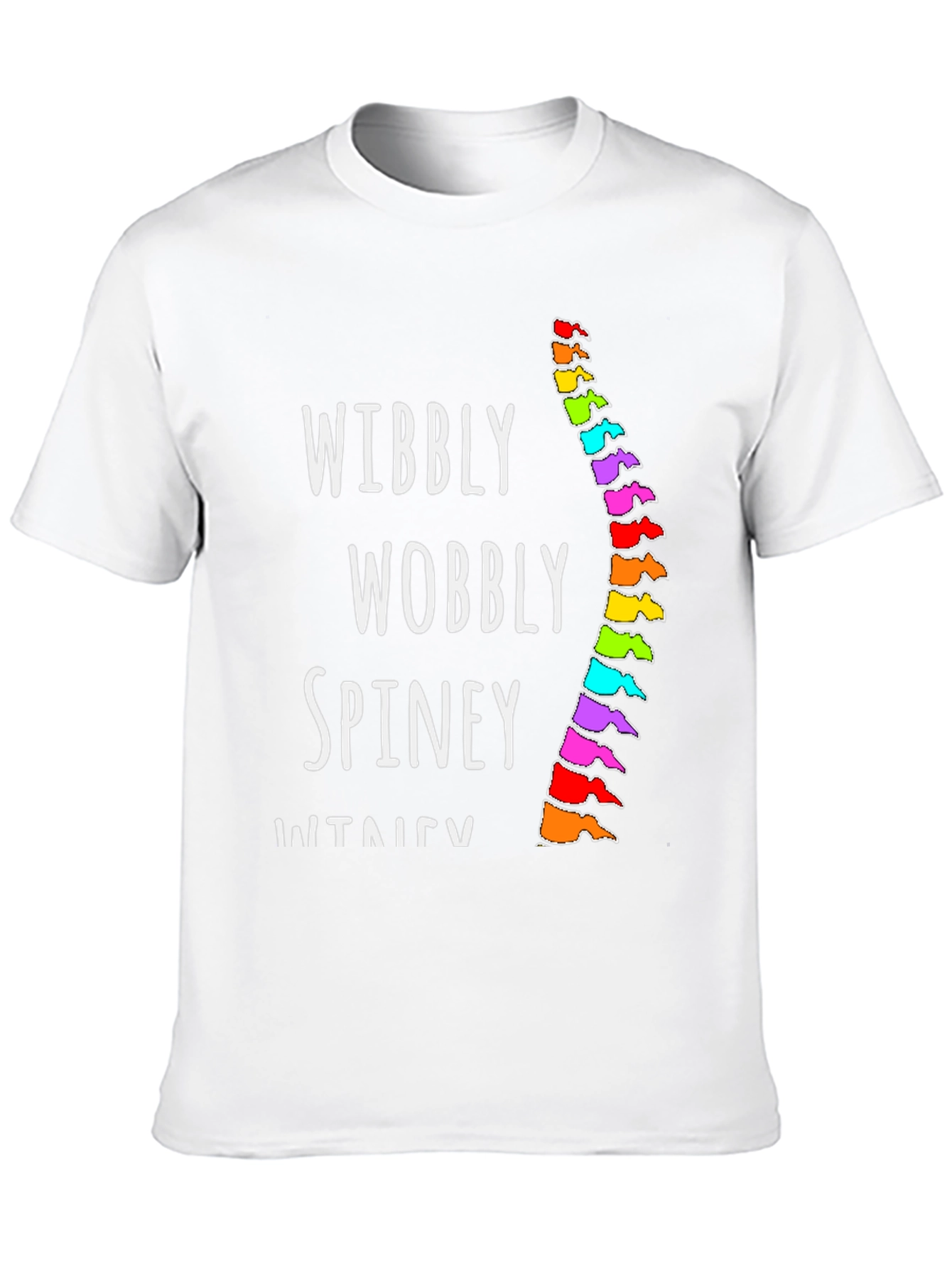 Wibbly Wobbly Spine T-Shirt - Black