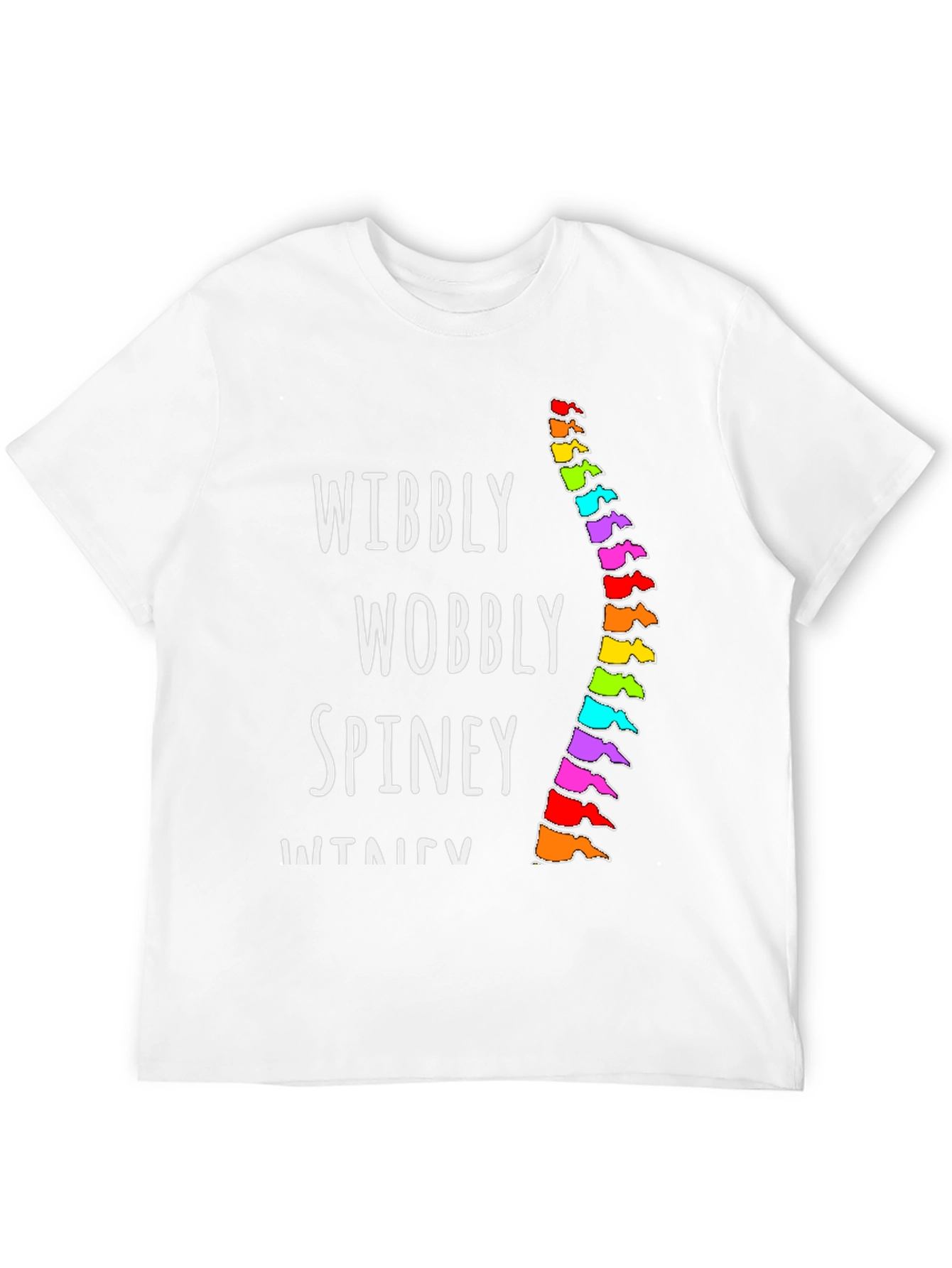 Wibbly Wobbly Spine T-Shirt - Black
