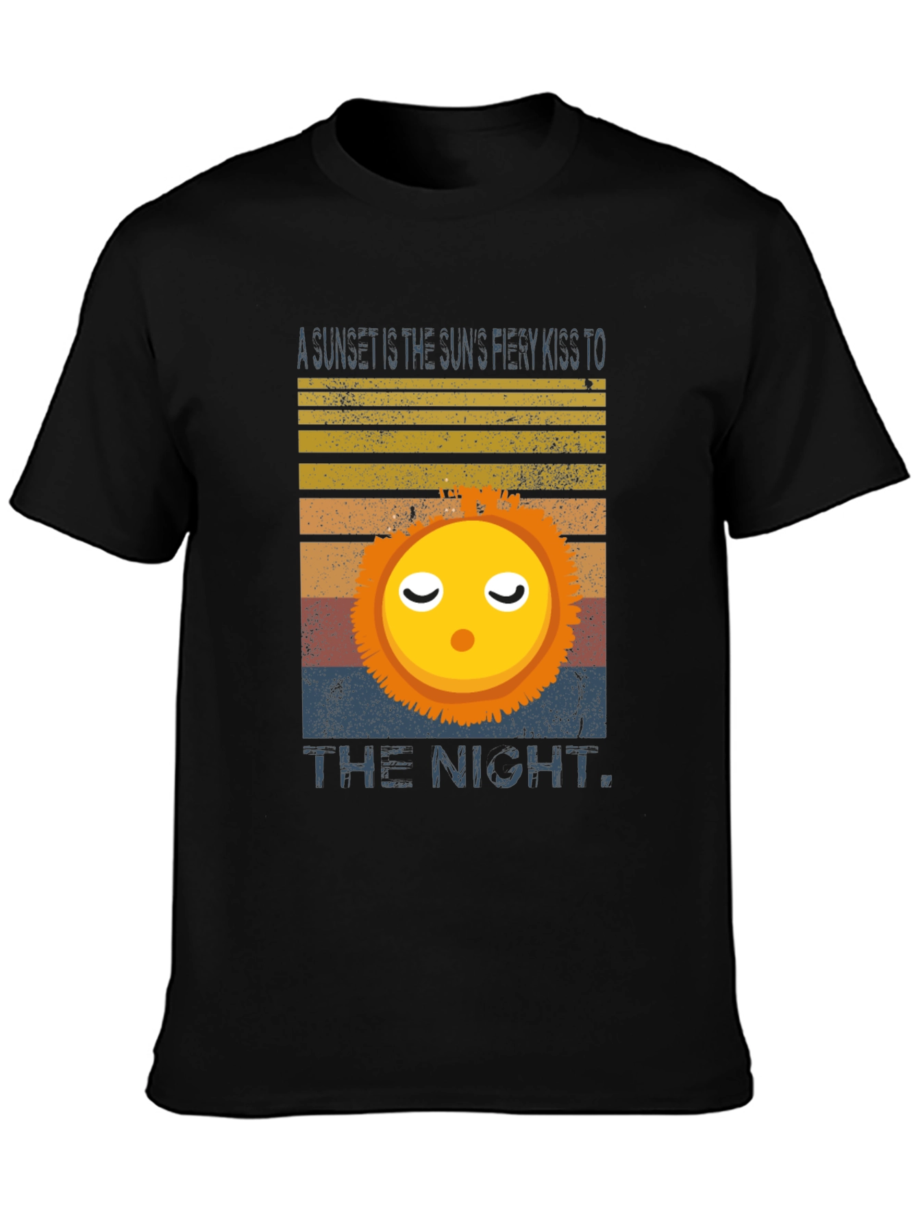 Sunset Kiss Graphic Tee - Soft Cotton Blend Shirt