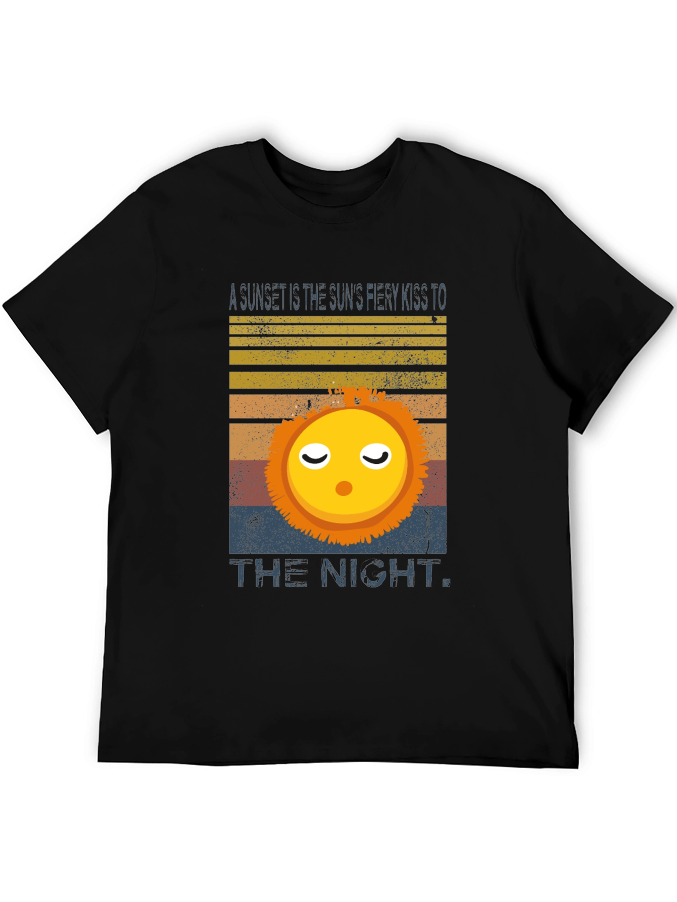Sunset Kiss Graphic Tee - Soft Cotton Blend Shirt