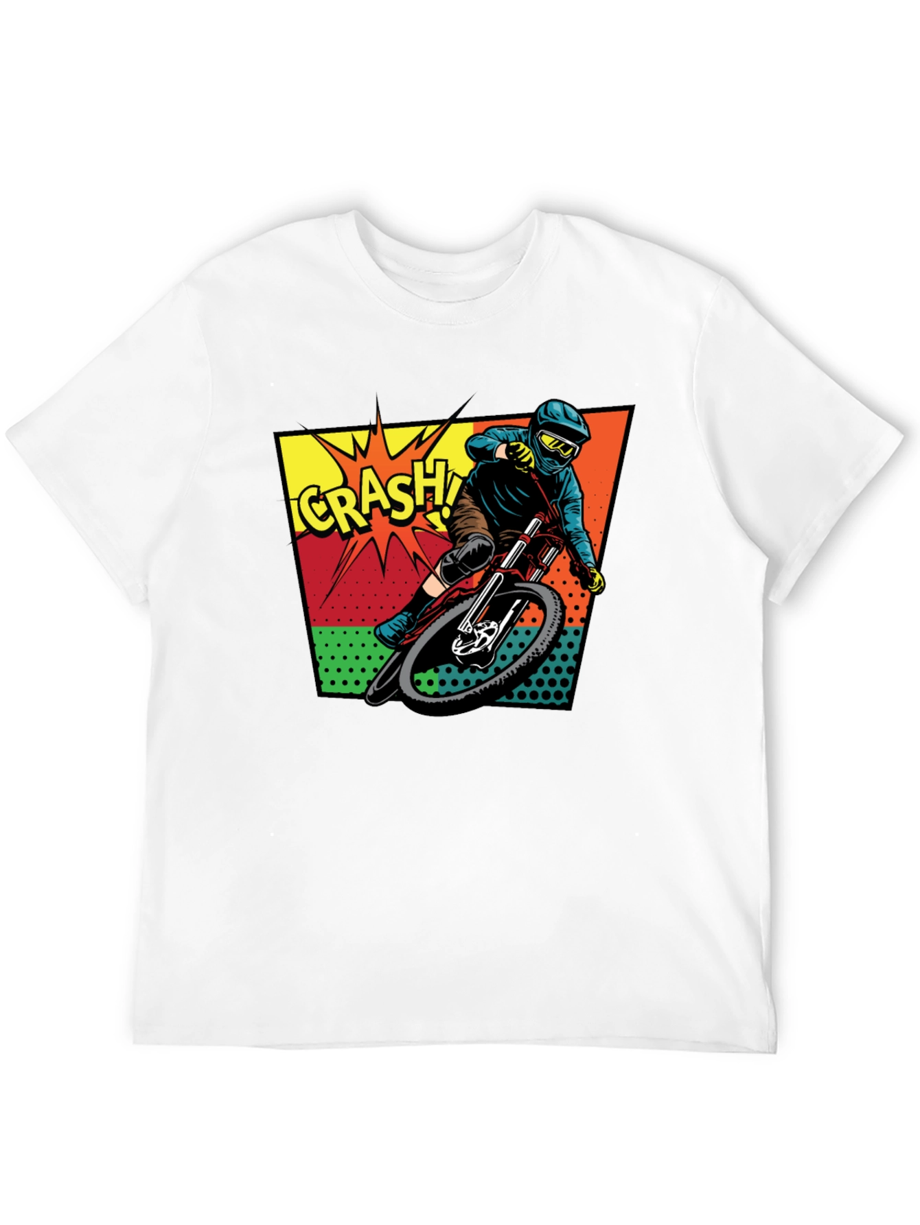 Mountain Bike Crash Graphic Tee - Ride On!