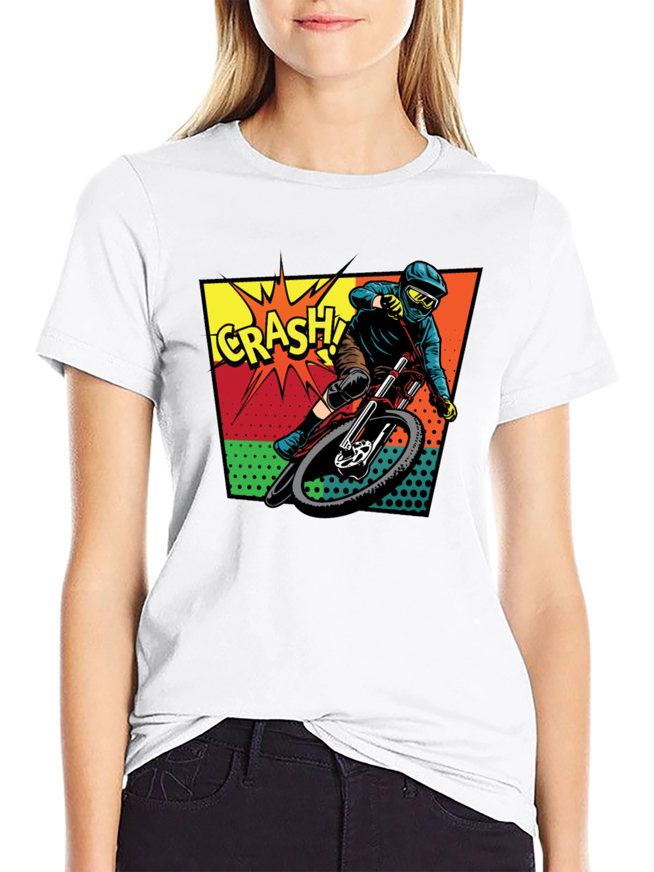 Mountain Bike Crash Graphic Tee - Ride On!