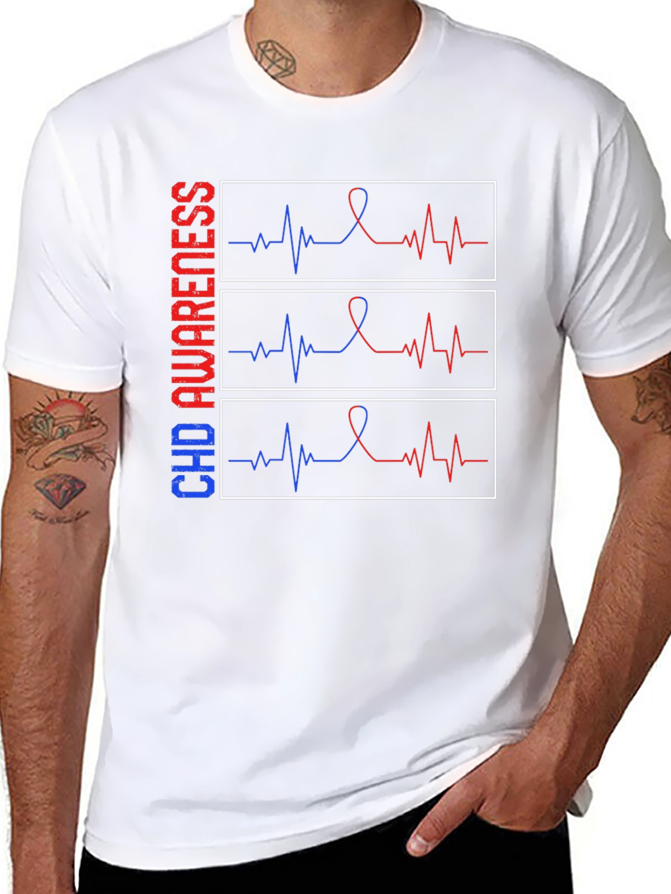 CHD Awareness Heartbeat T-Shirt